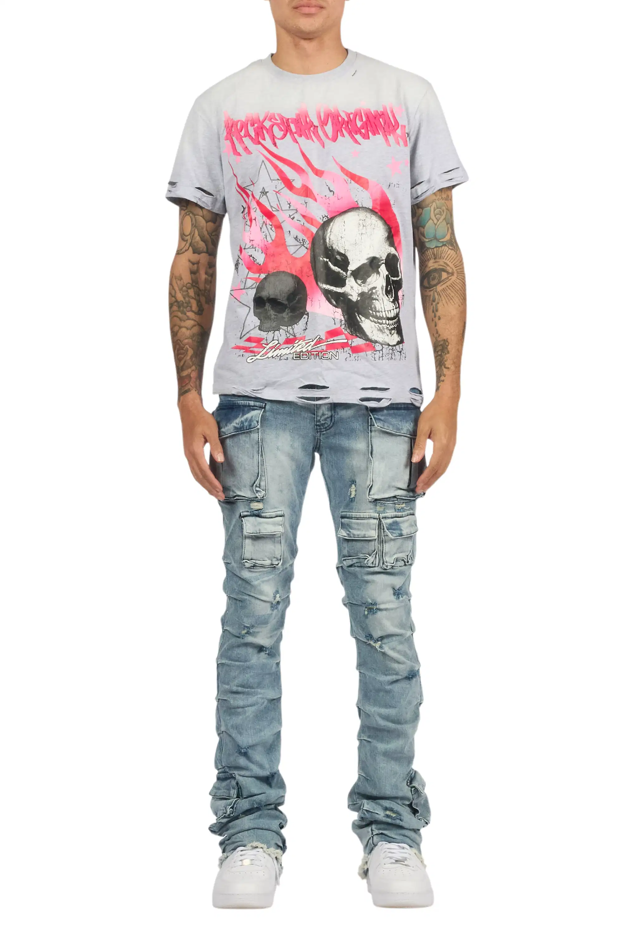 10105-gentry-light-blue-wash-stacked-flare-jean-11.webp Gentry Light Blue Wash Stacked Flare Jean