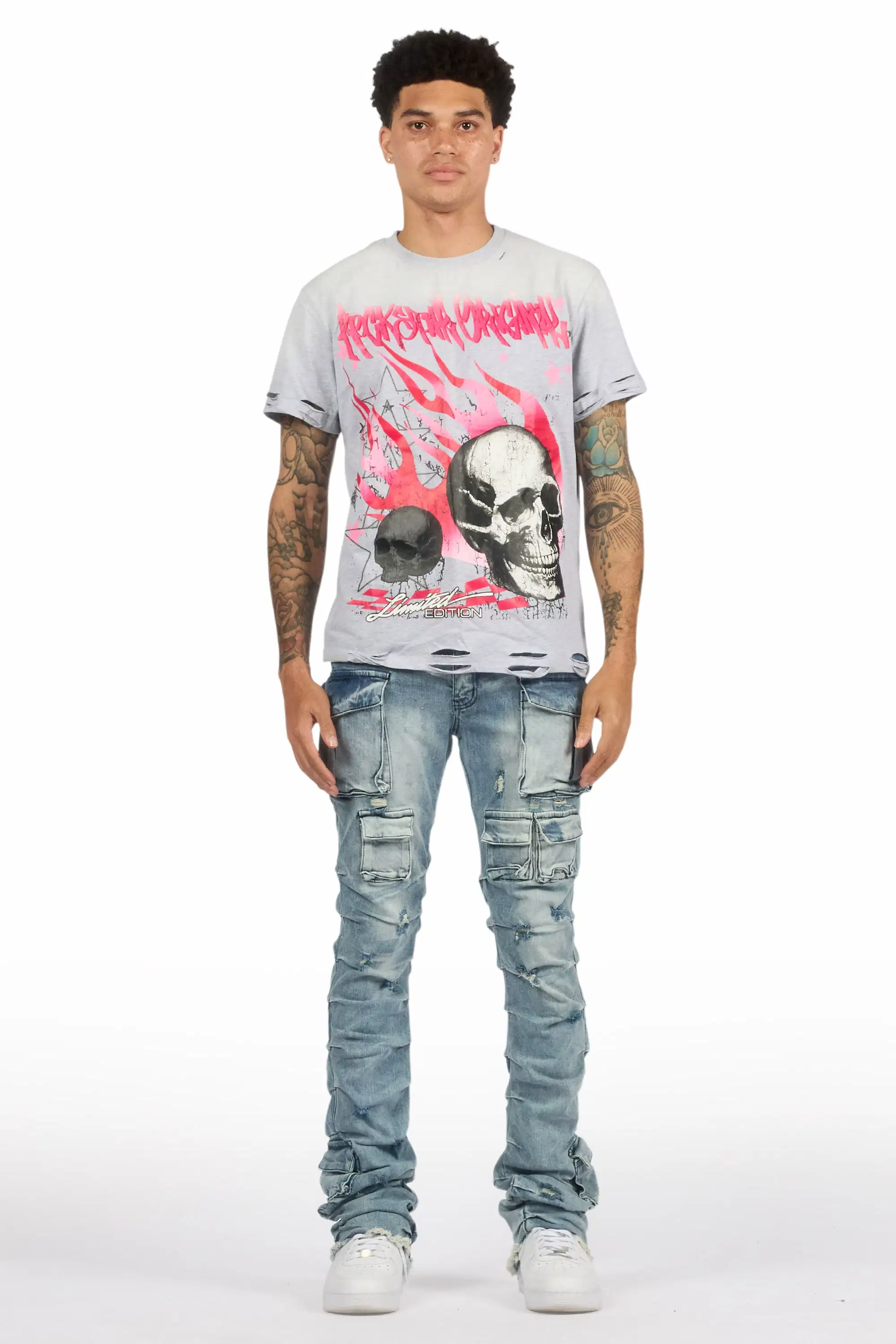 10105-gentry-light-blue-wash-stacked-flare-jean-7.webp Gentry Light Blue Wash Stacked Flare Jean