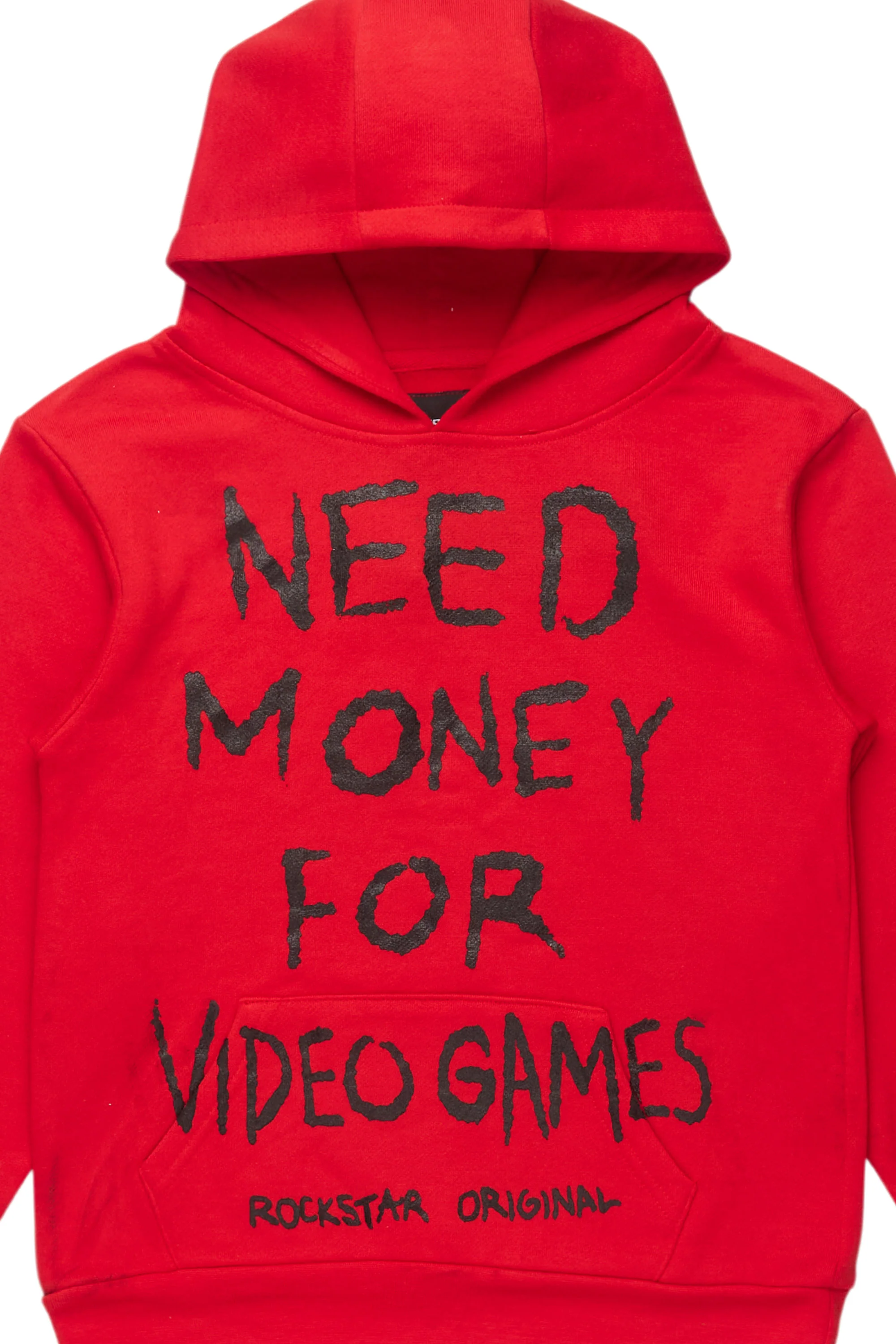Boys M4 Video Games Red/Black Graphic Hoodie