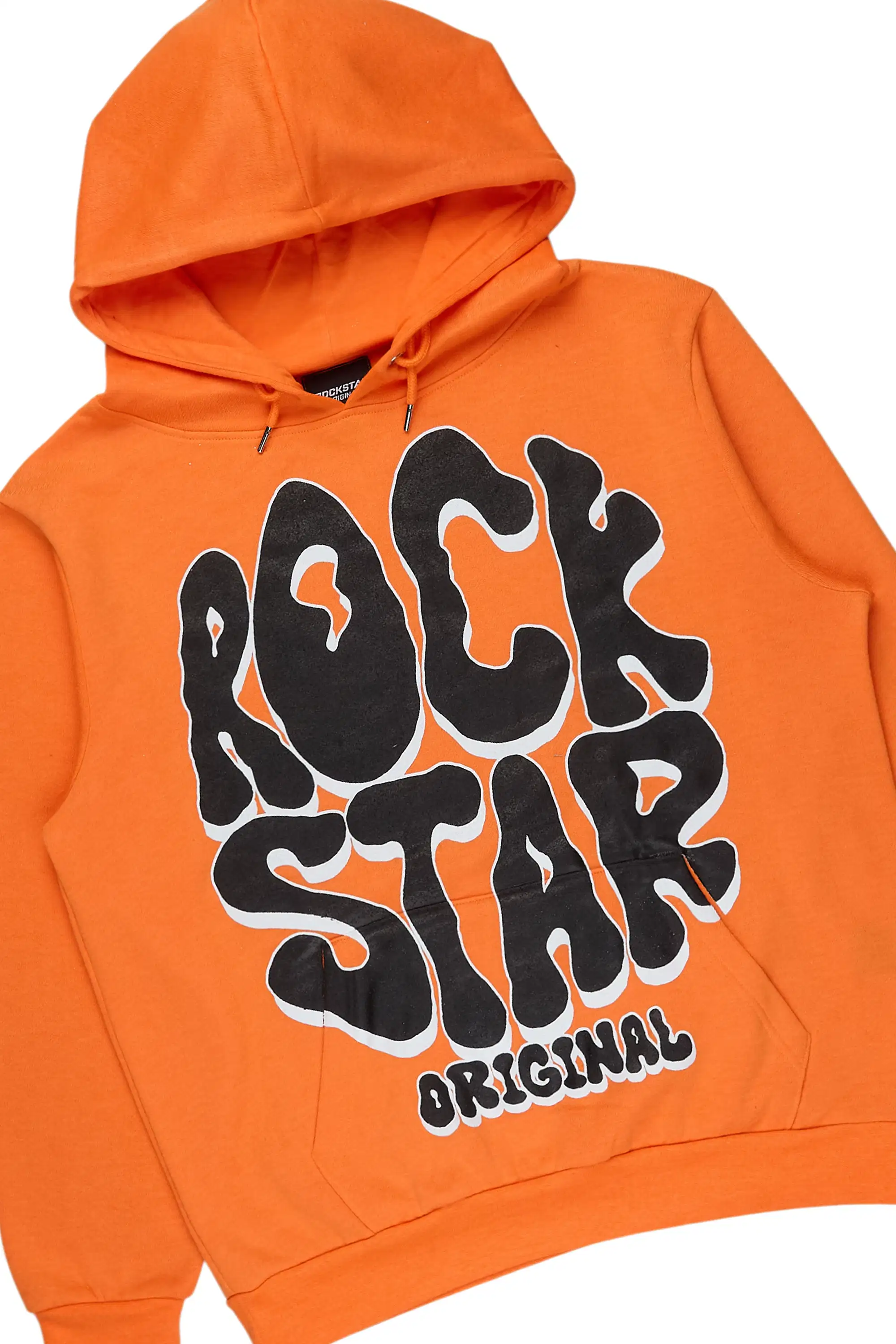 Warblen Orange/Black Hoodie/Stacked Track Pant Set