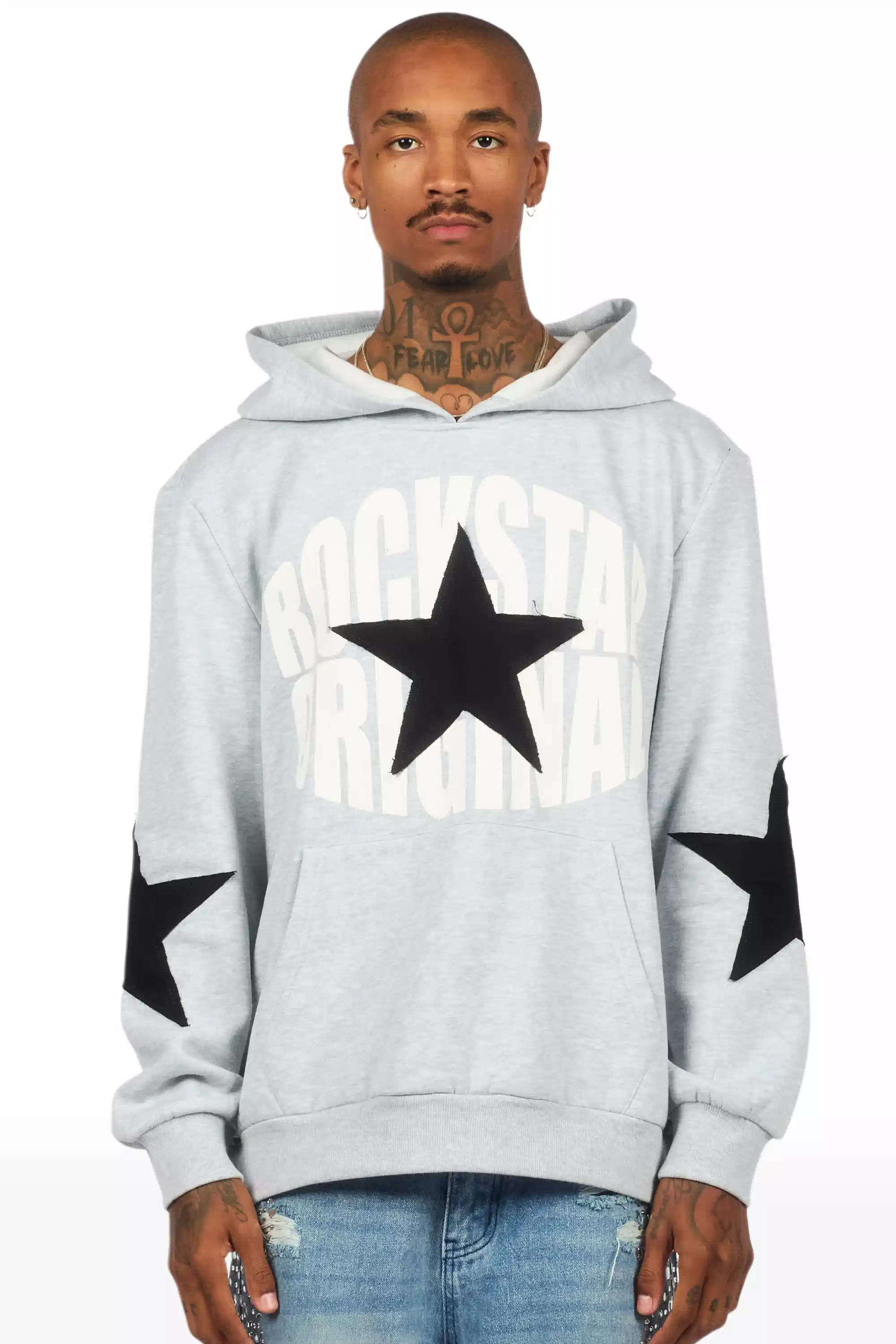 States 2.0 Heather Grey Graphic Hoodie