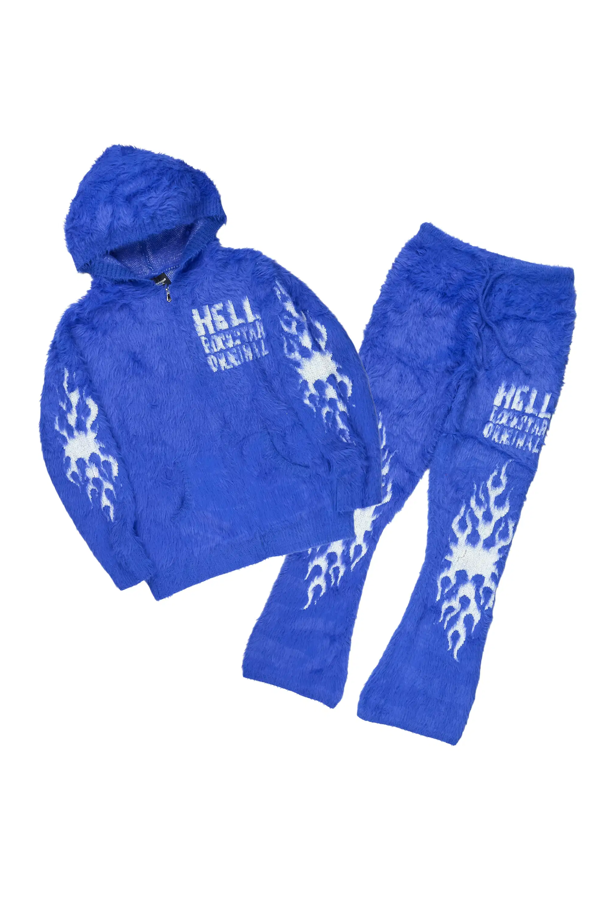 Toshio Royal Stacked Flare Knitted Mohair Track Set
