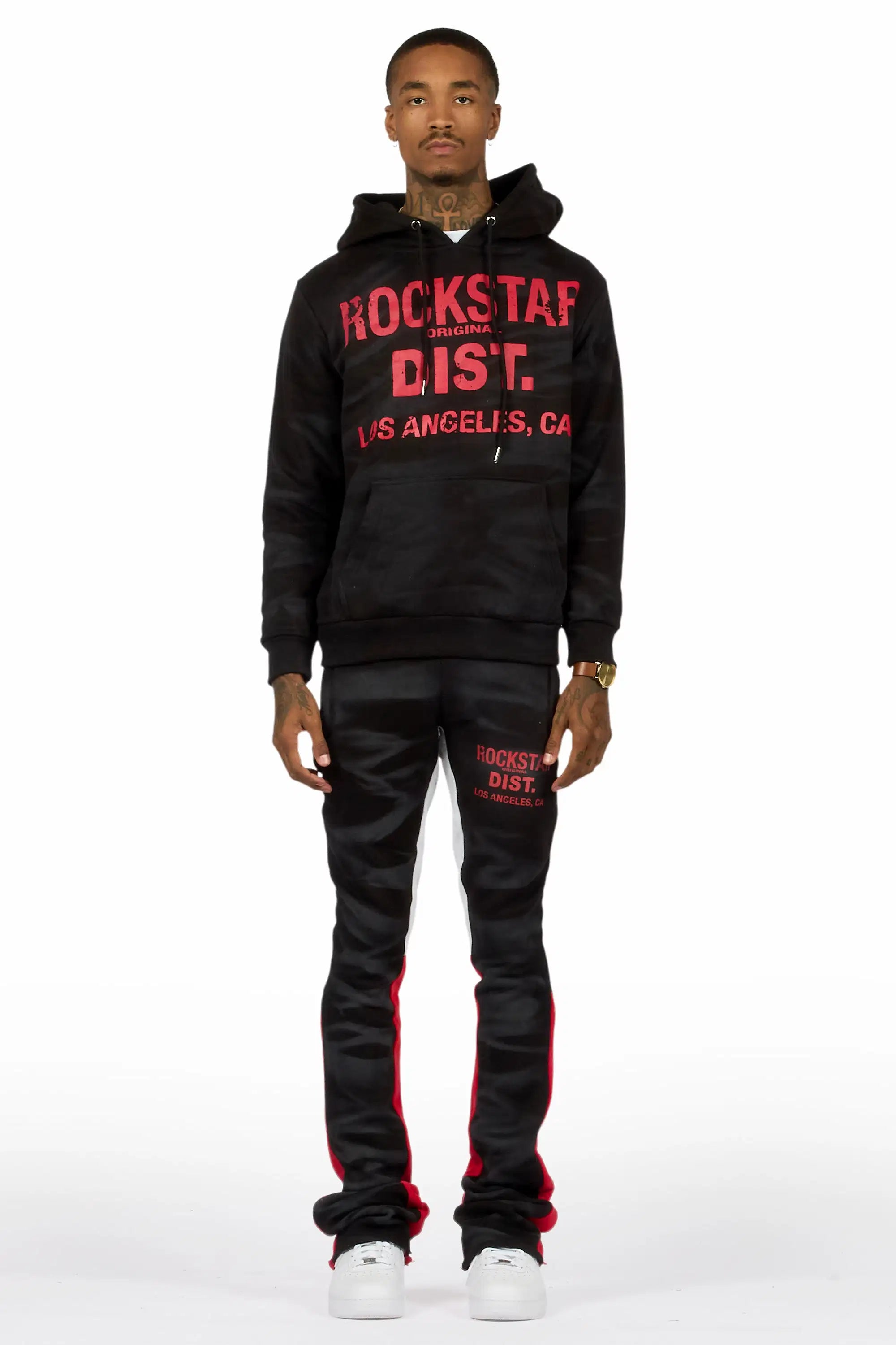 10499-nelly-black-spray-wash-hoodie-stacked-flare-track-set-2.jpg Nelly Black Spray Wash Hoodie Stacked Flare Track Set