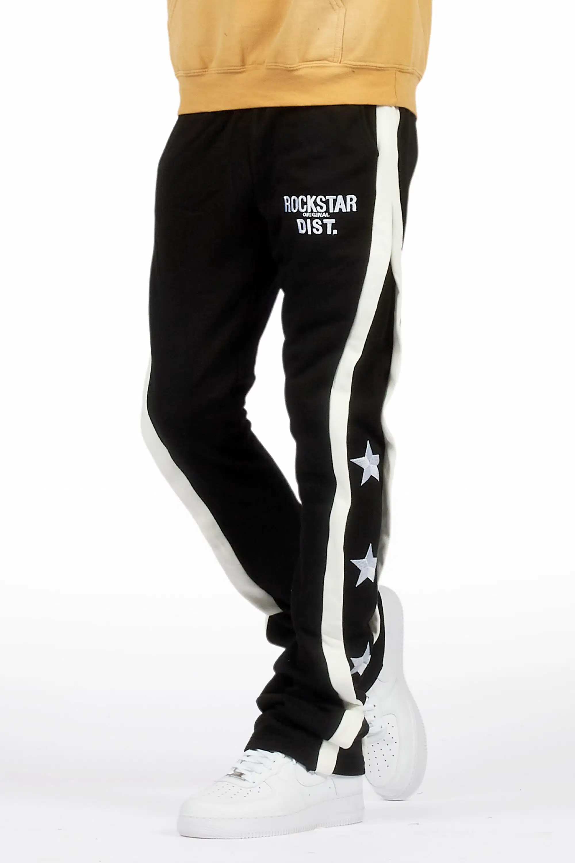 Arkady Black Stacked Flare Pant