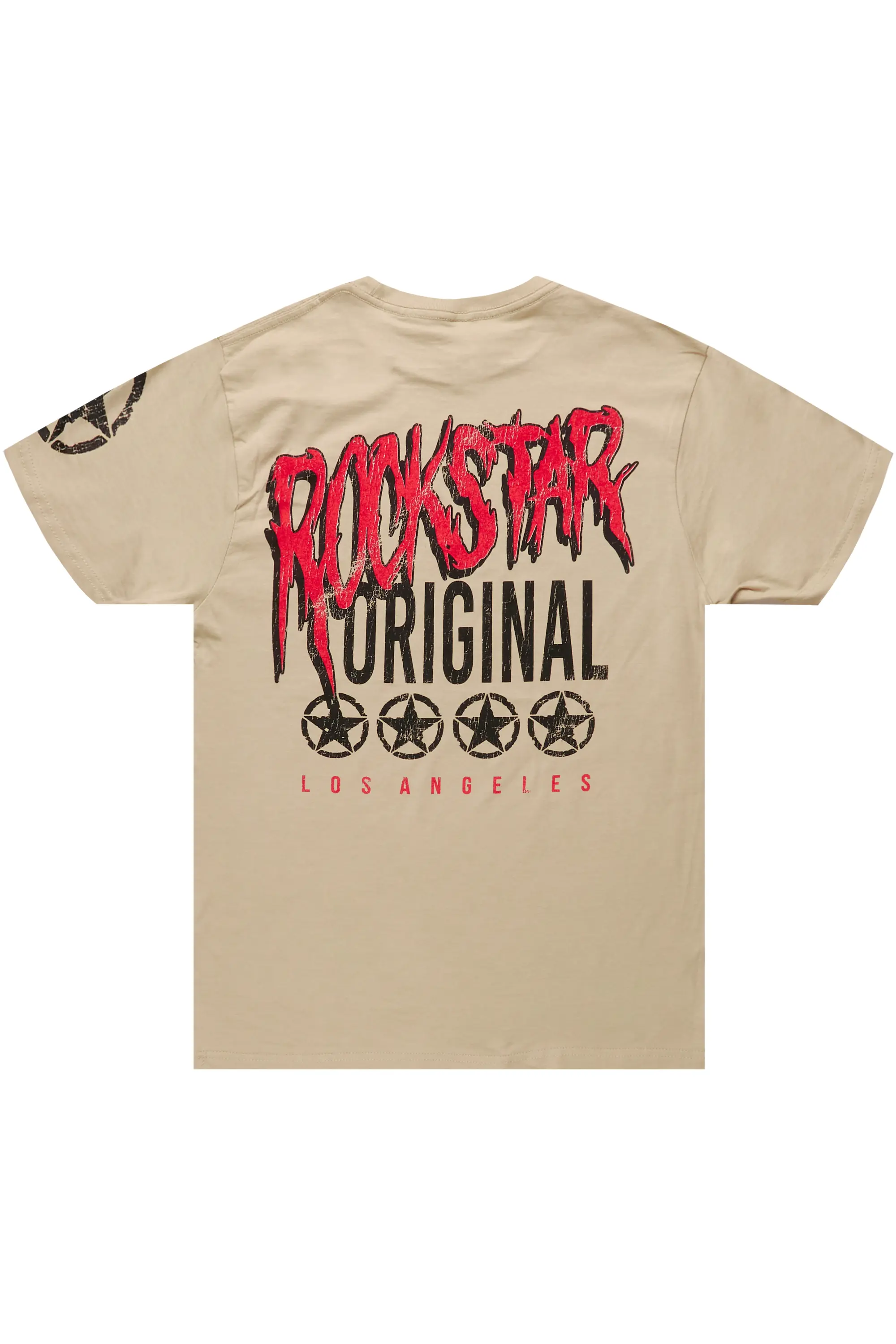 Wizzurd Beige Graphic T-Shirt