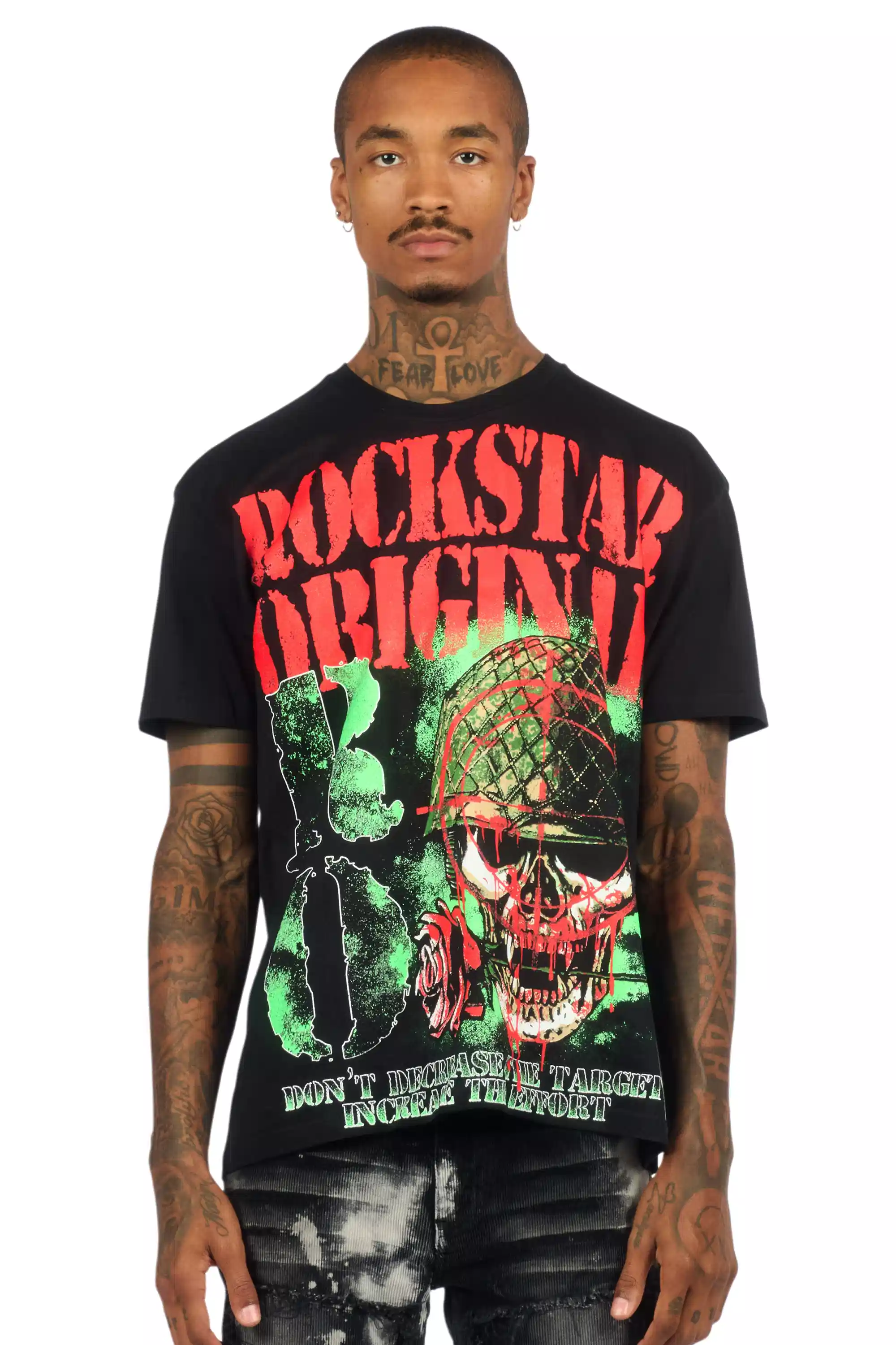 Kilshot Romance 2.0 Black Oversized Graphic T-Shirt