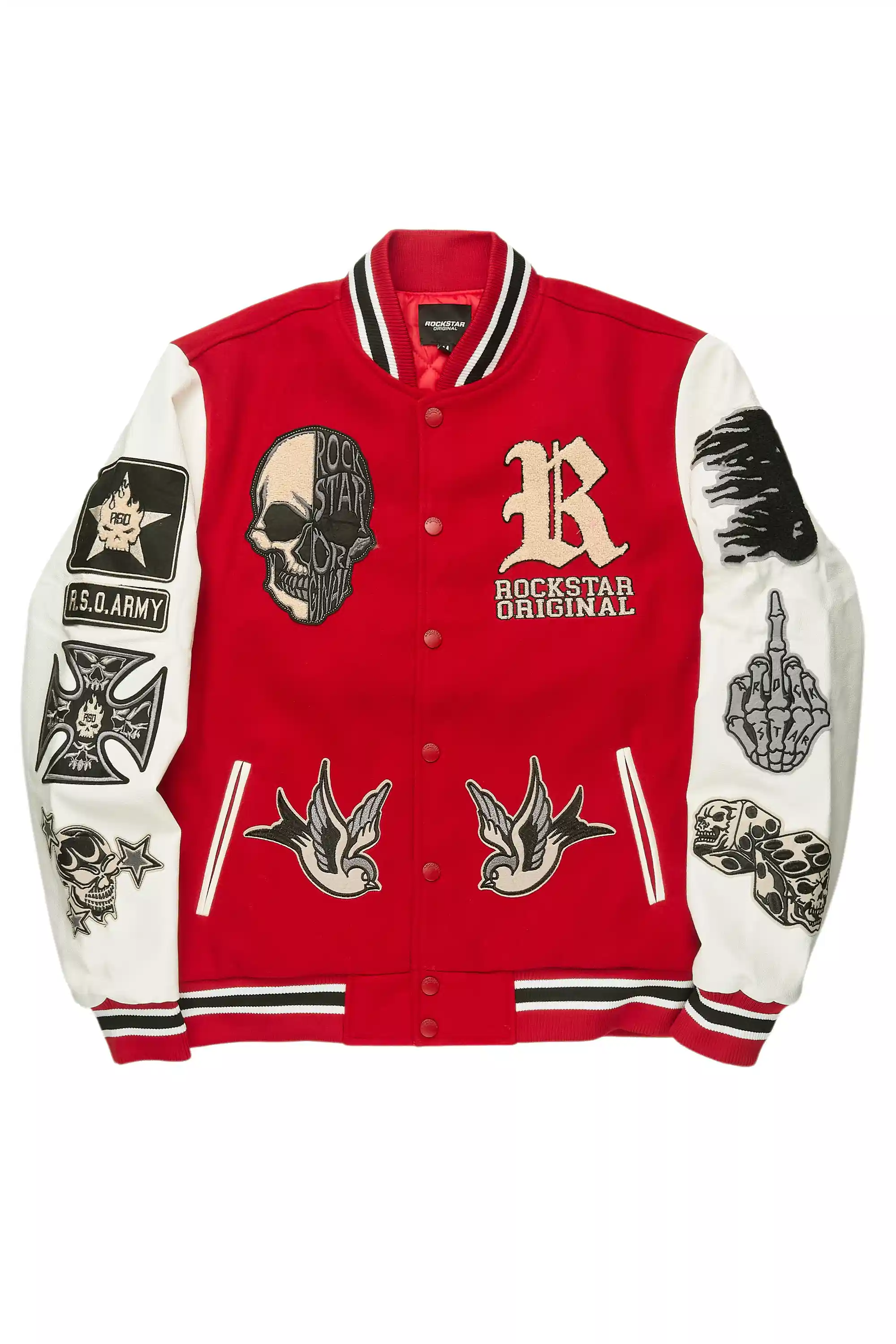 Vidar Red Varsity Jacket