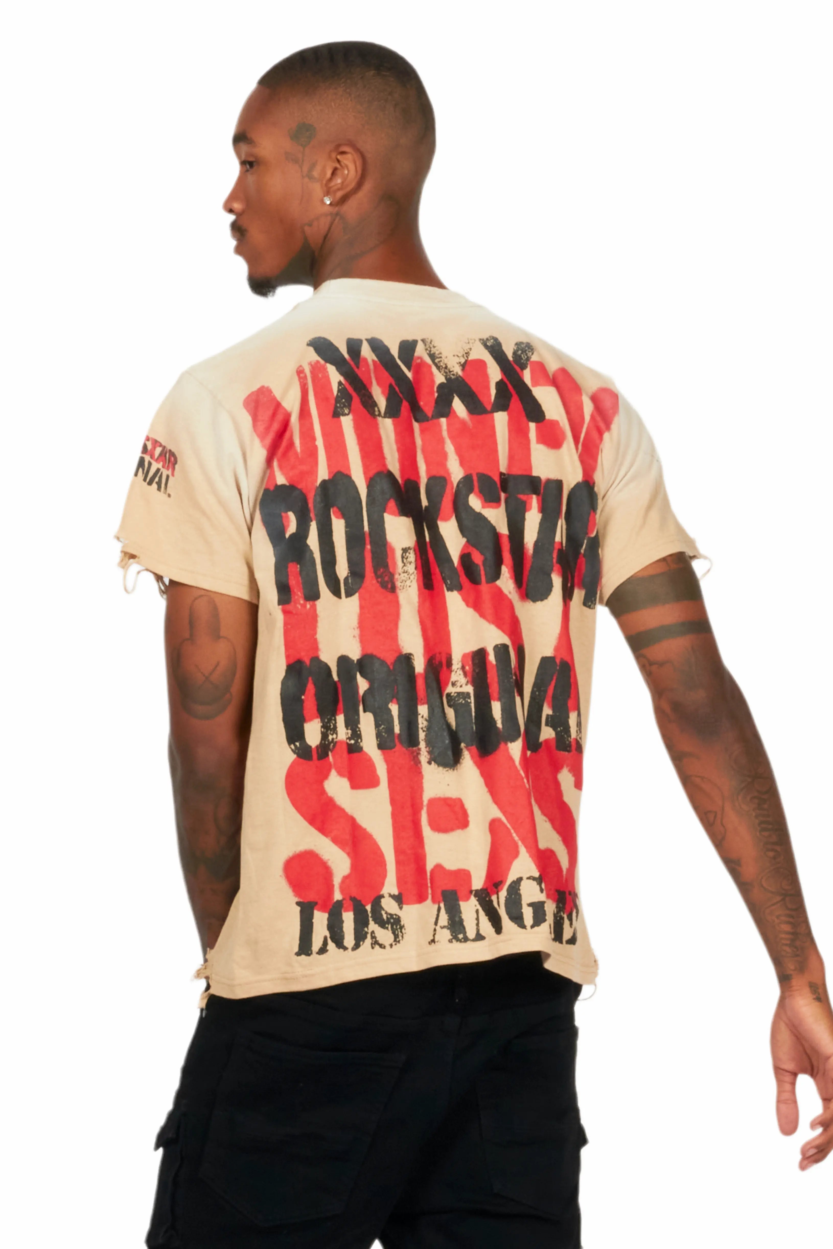 10939-omer-beige-oversized-graphic-t-shirt-4.jpg Omer Beige Oversized Graphic T-Shirt