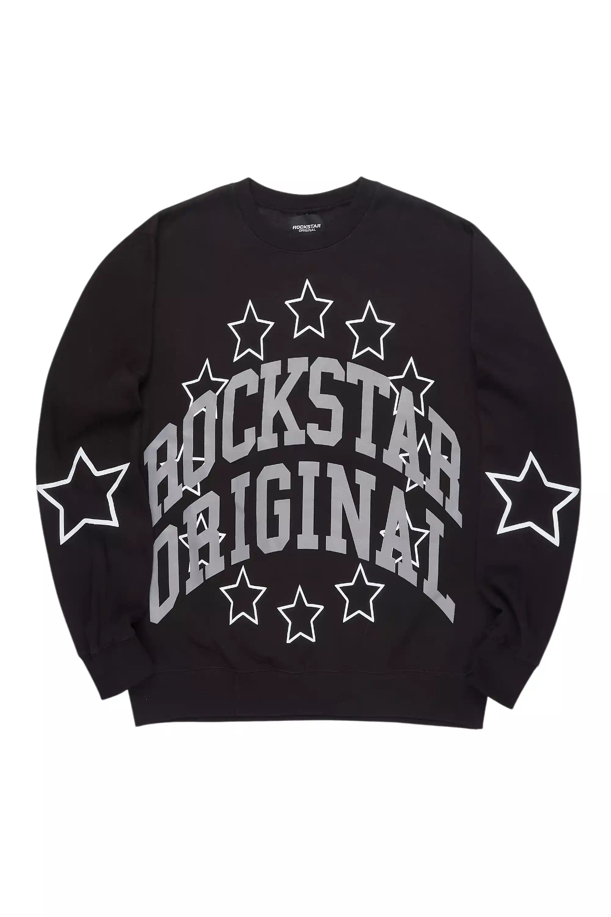 11002-boe-black-graphic-crewneck-sweatshirt-7.jpg Boe Black Graphic Crewneck Sweatshirt