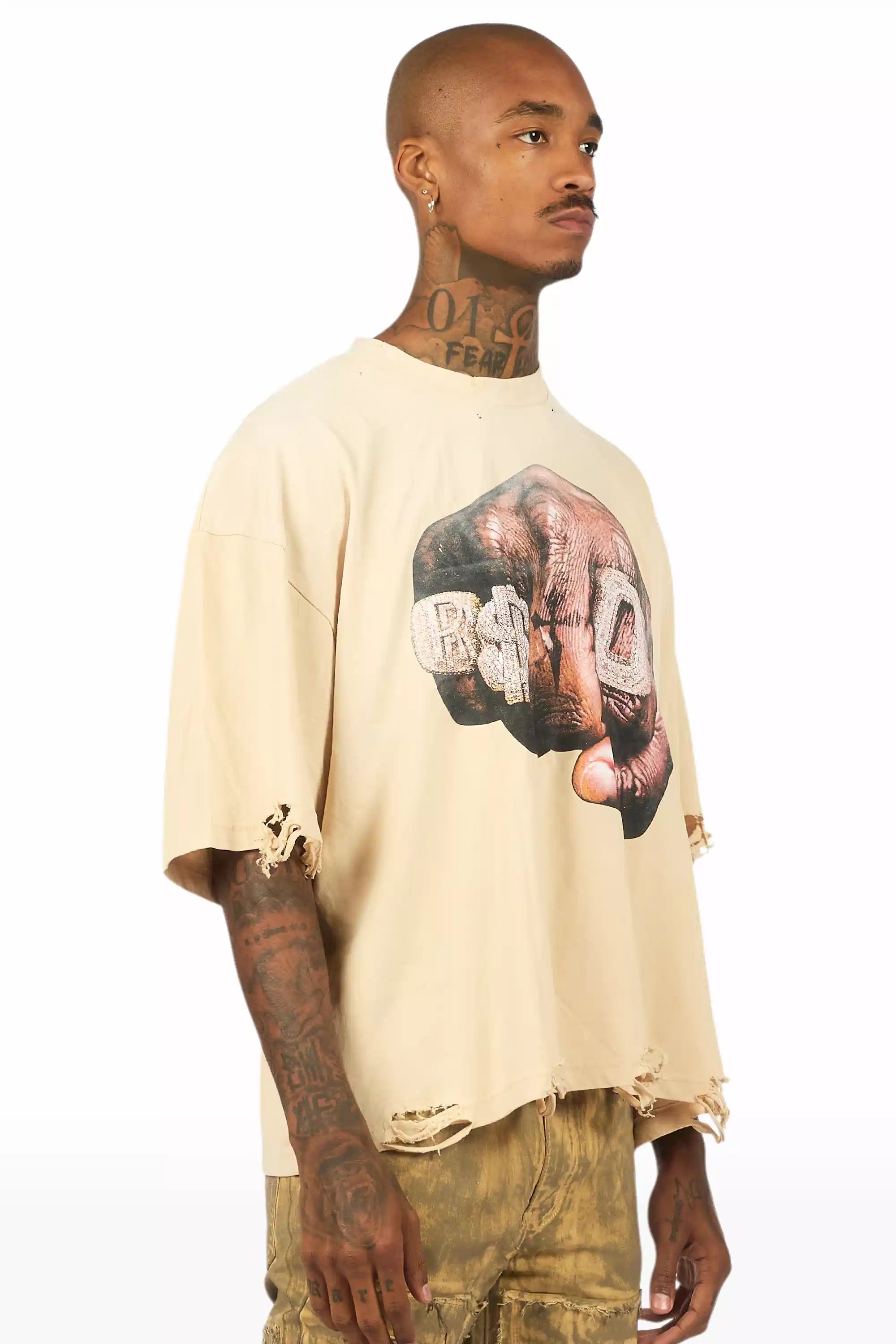 11009-janus-beige-boxy-crop-t-shirt-3.jpg Janus Beige Boxy Crop T-Shirt