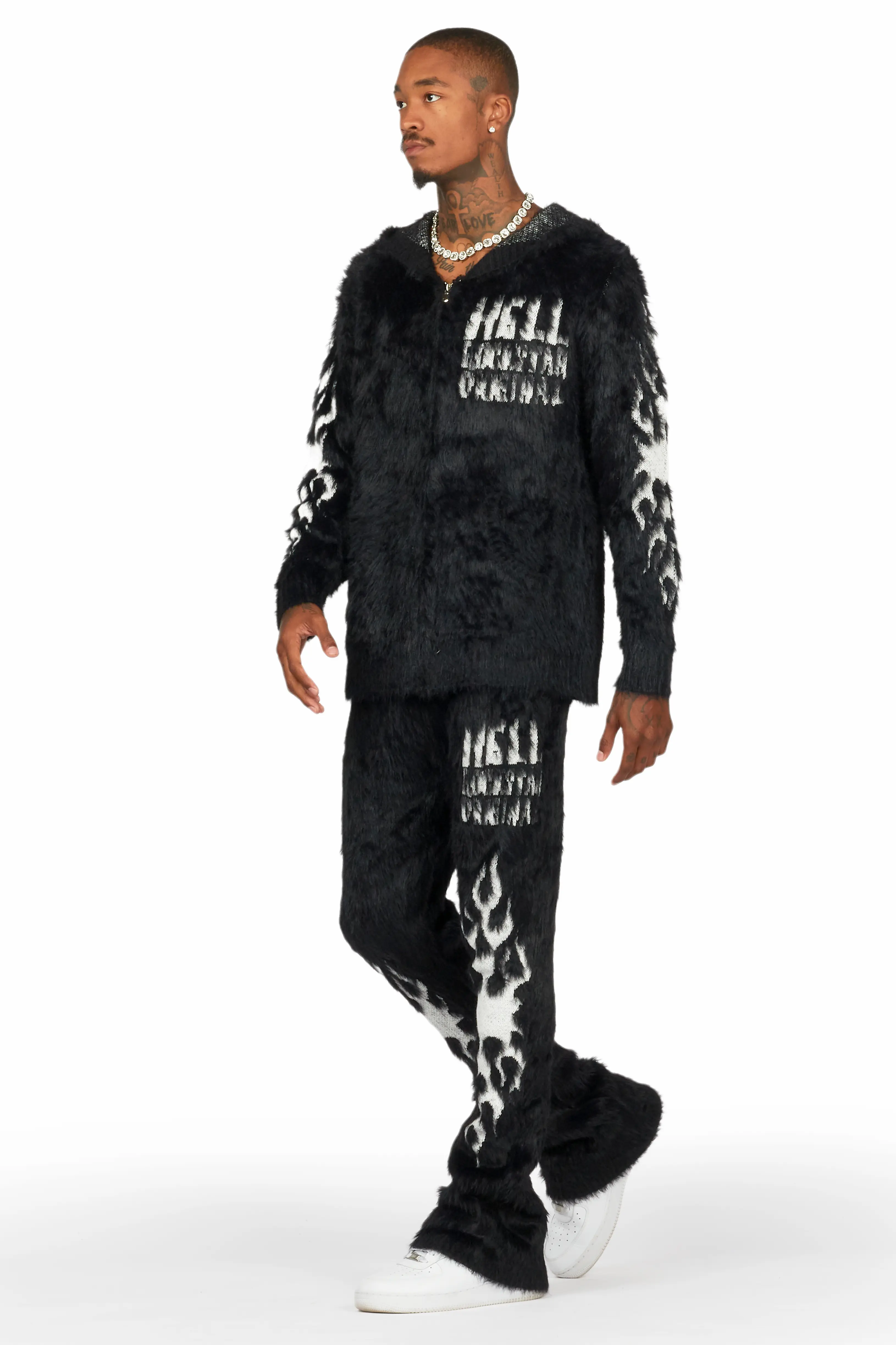 11080-toshio-black-stacked-flare-knitted-mohair-track-set-6.webp Toshio Black Stacked Flare Knitted Mohair Track Set