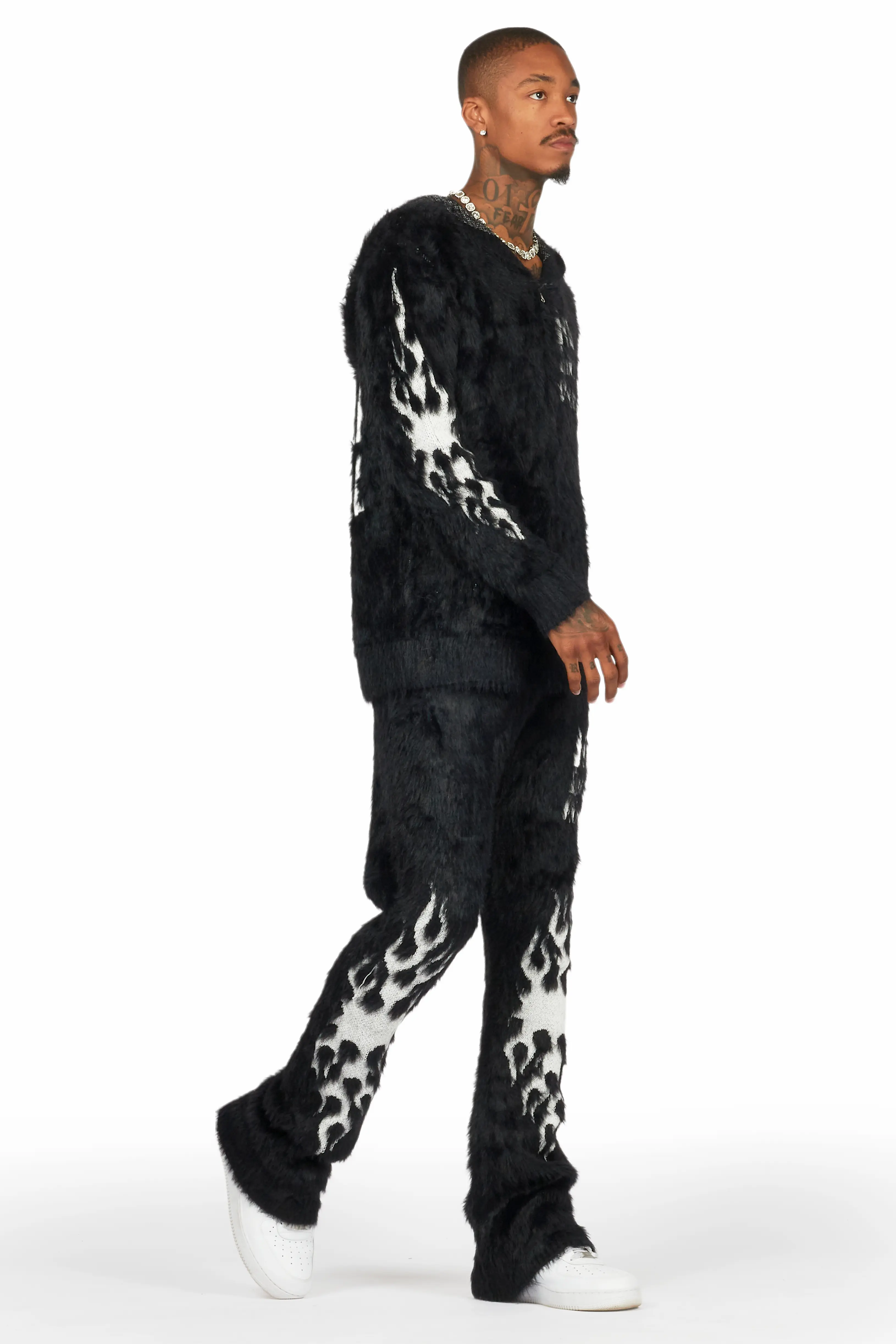 11080-toshio-black-stacked-flare-knitted-mohair-track-set-7.webp Toshio Black Stacked Flare Knitted Mohair Track Set