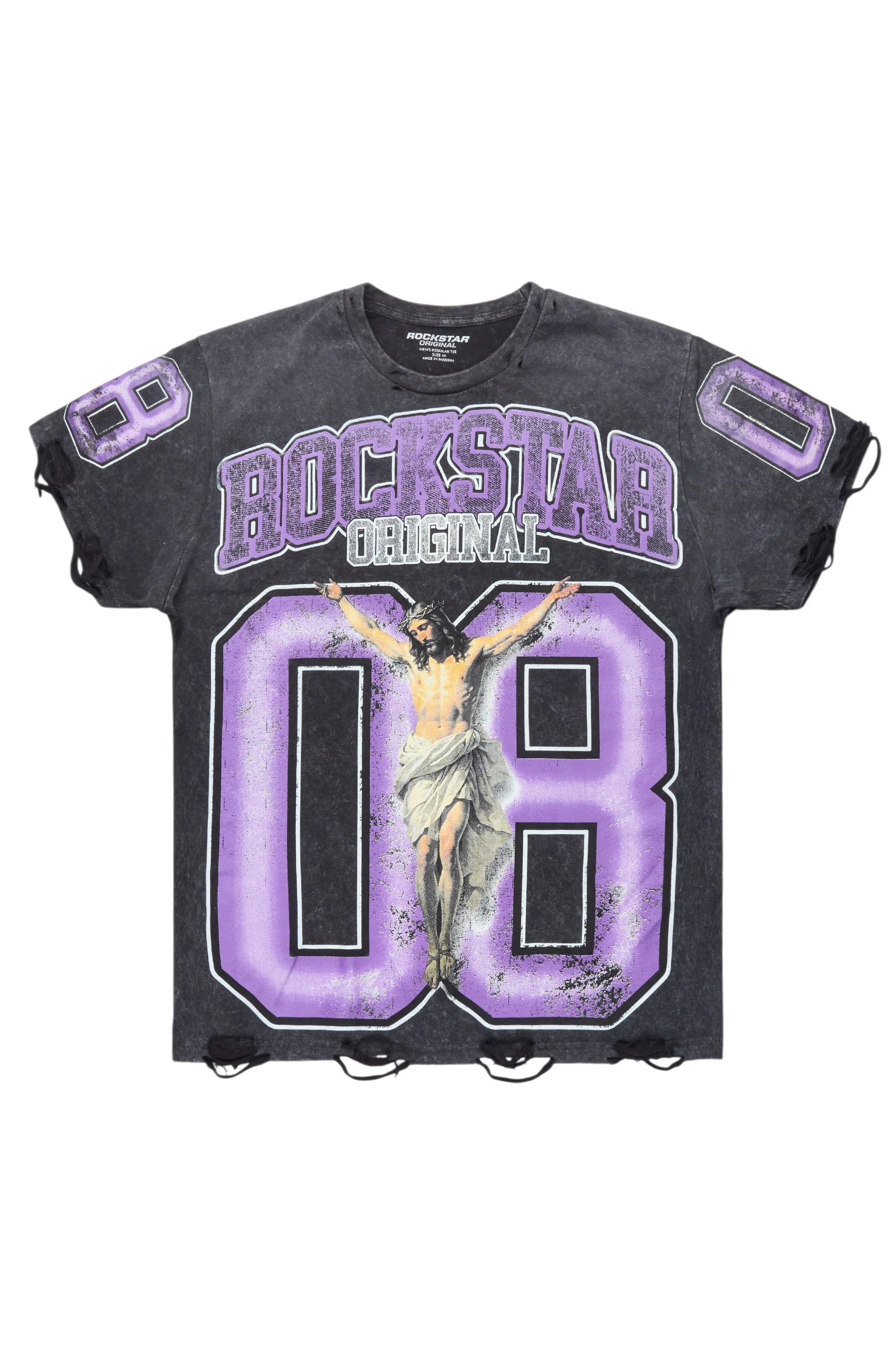 Fields Black/Purple Oversized Graphic T-Shirt