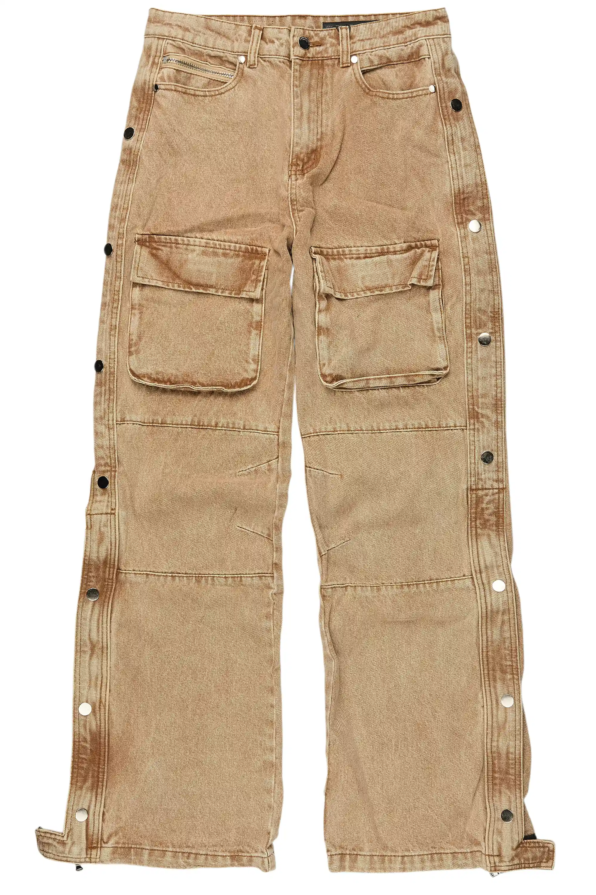 11383-yuri-beige-stacked-cargo-flare-jean-8.webp Yuri Beige Stacked Cargo Flare Jean