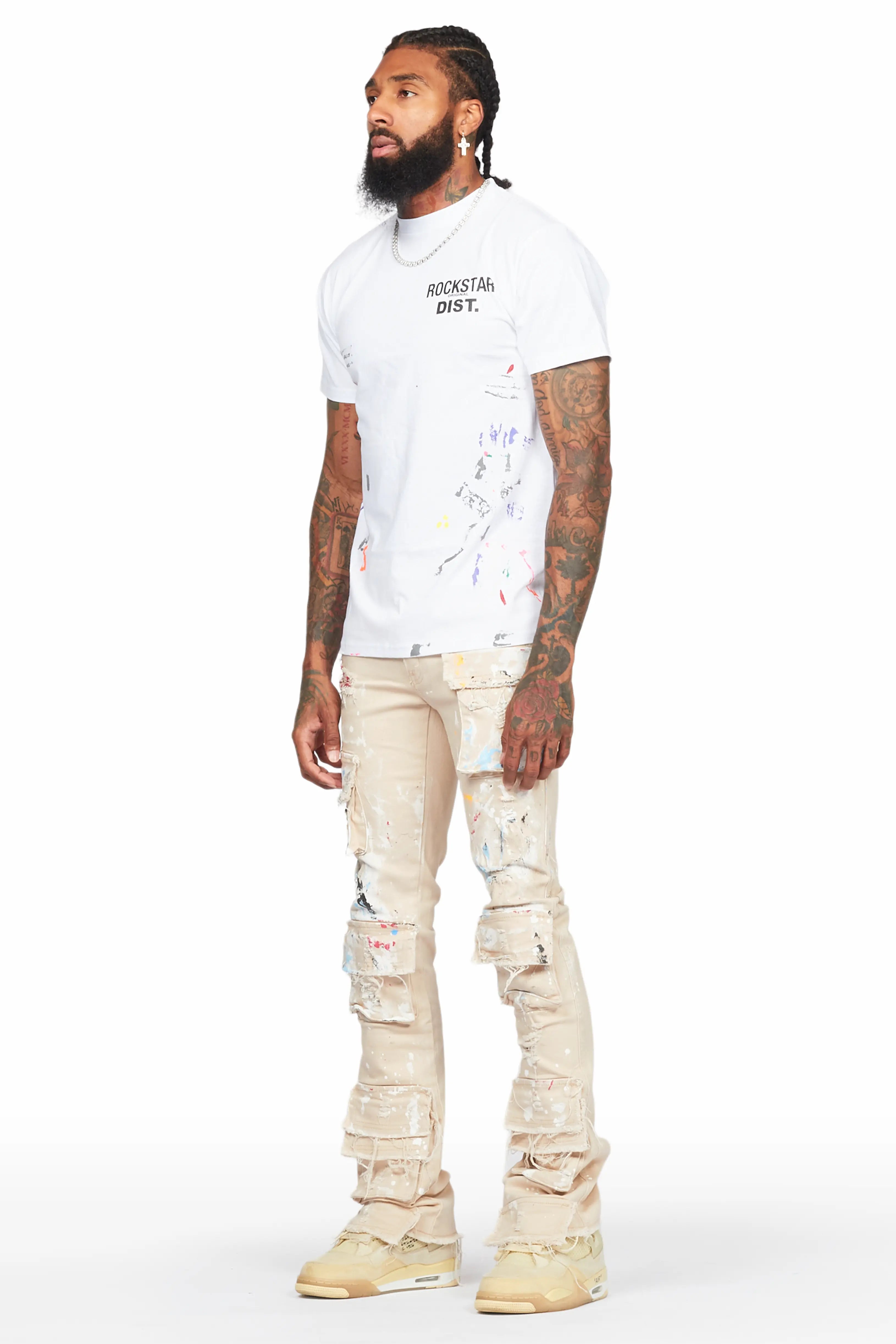 11404-orien-beige-painter-stacked-flare-jean-6.jpg Orien Beige Painter Stacked Flare Jean