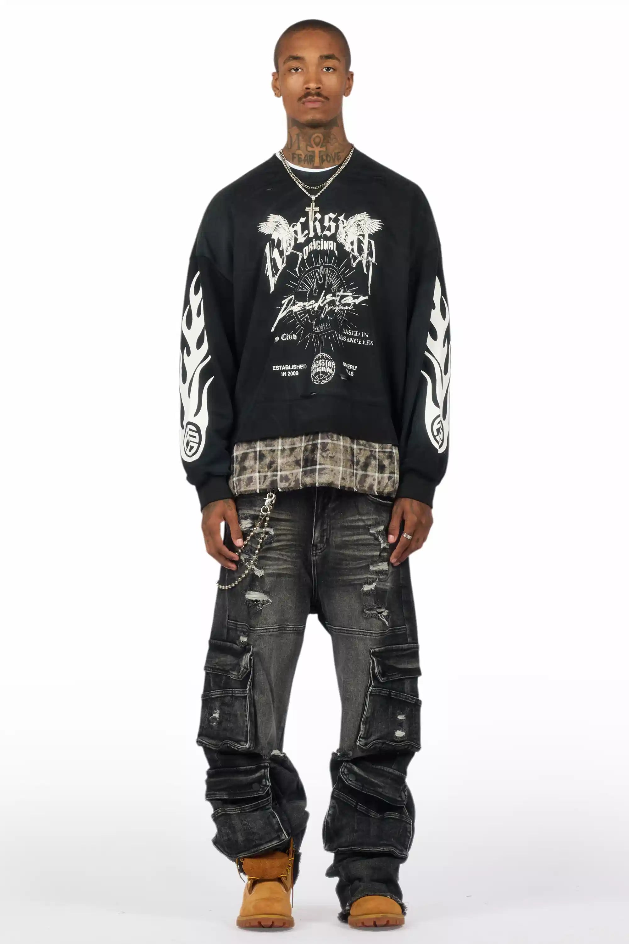 11414-keylor-washed-black-baggy-fit-jean-3.jpg Keylor Washed Black Baggy Fit Jean