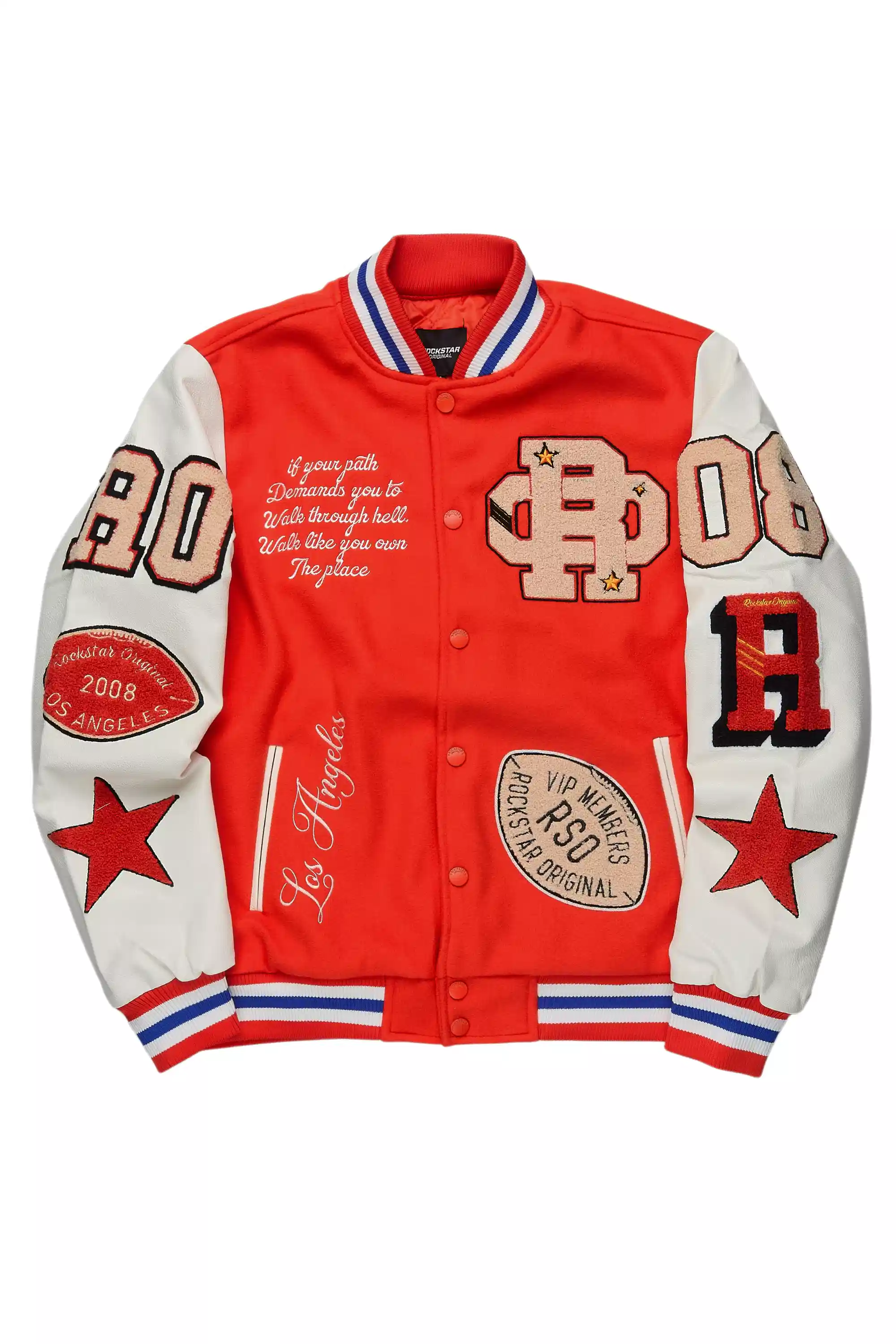 Balser Orange Varsity Jacket