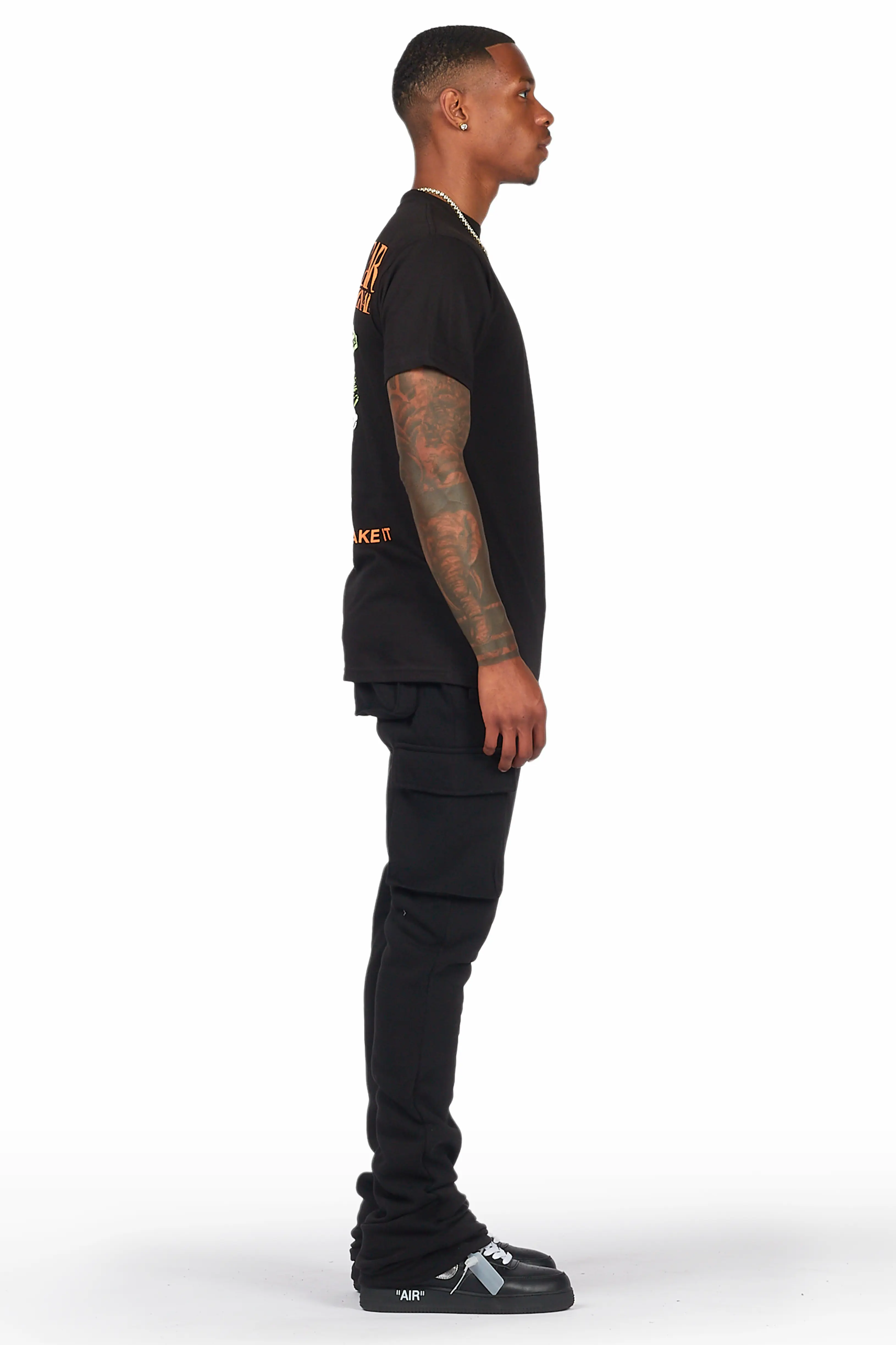 11491-alpine-black-stacked-flare-cargo-pant-5.webp Alpine Black Stacked Flare Cargo Pant