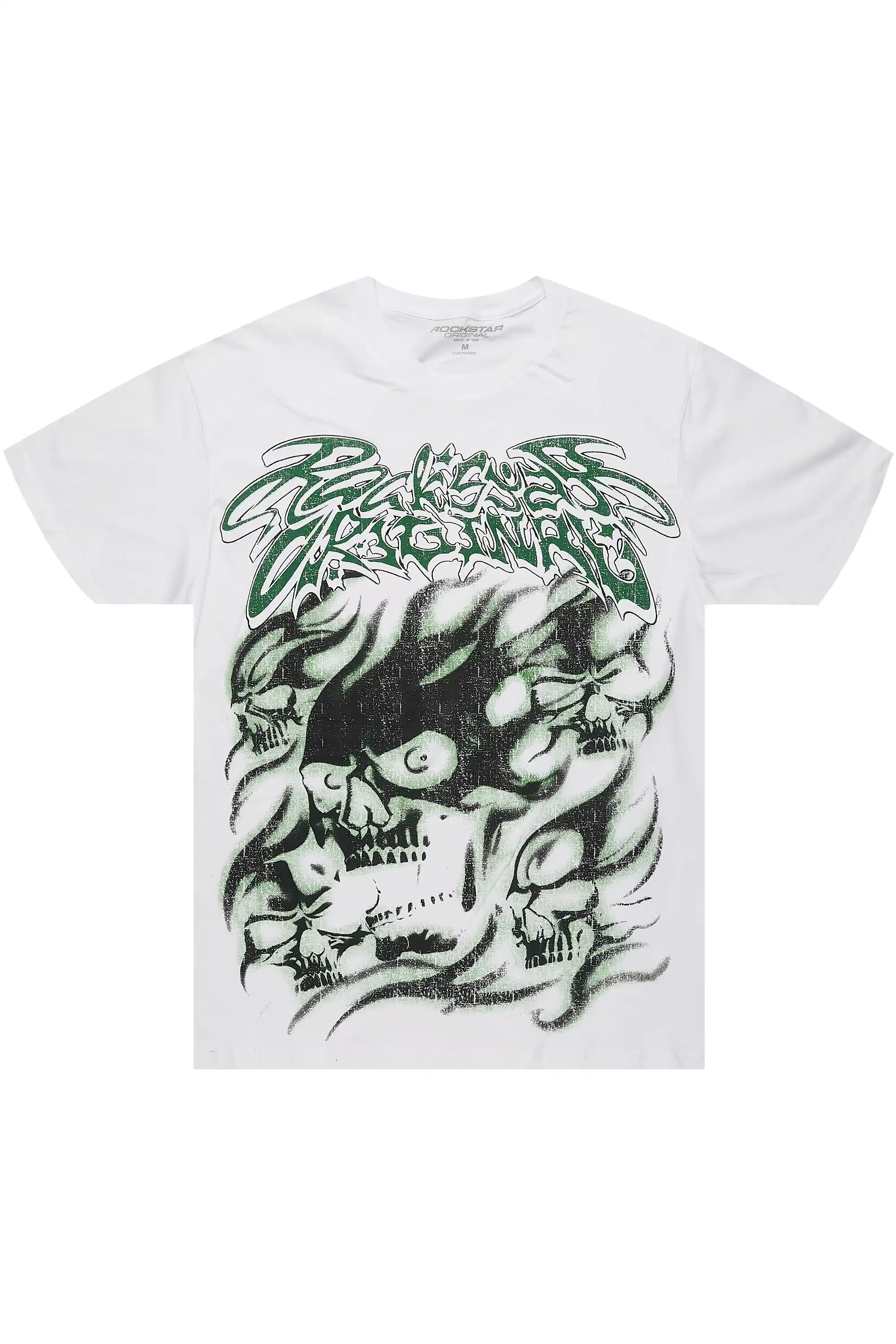 Schtupp White Oversized Graphic T-Shirt