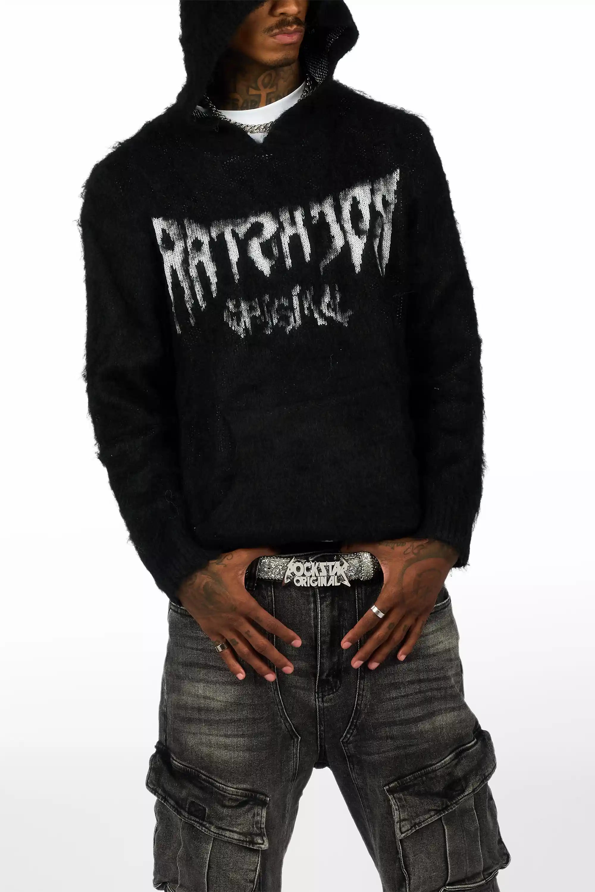 Silas Rockstar Silver Logo Belt
