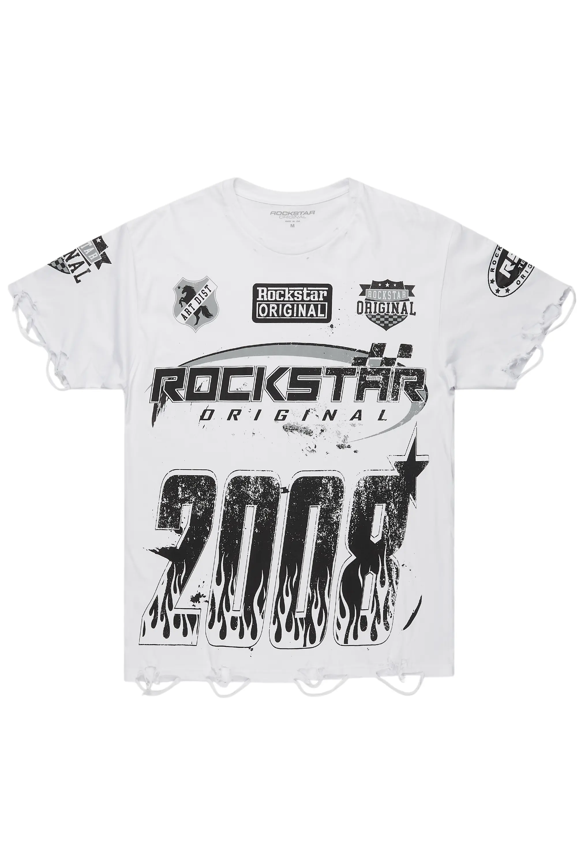 Amos White Graphic T-Shirt