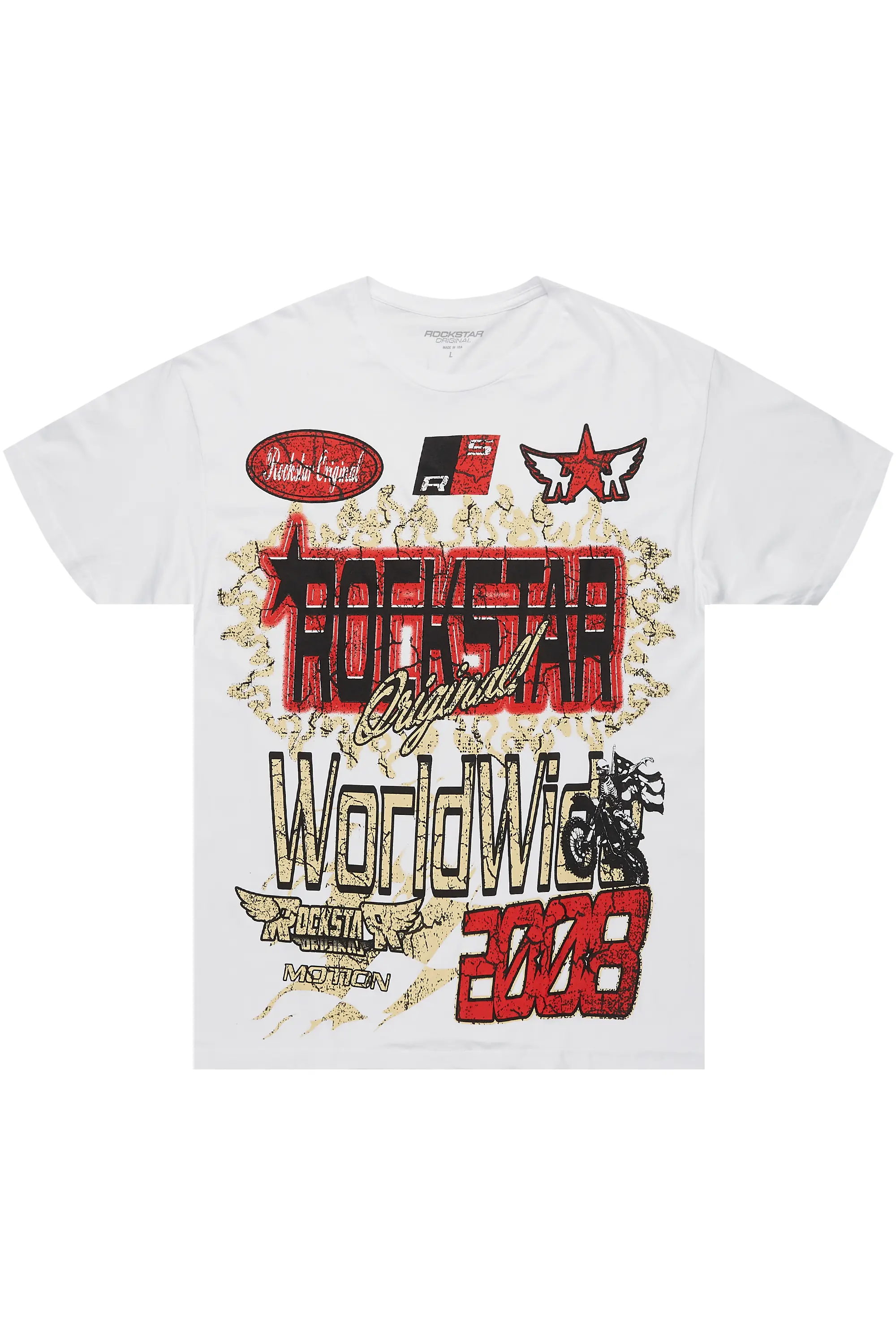 Deangelo White Graphic T-Shirt