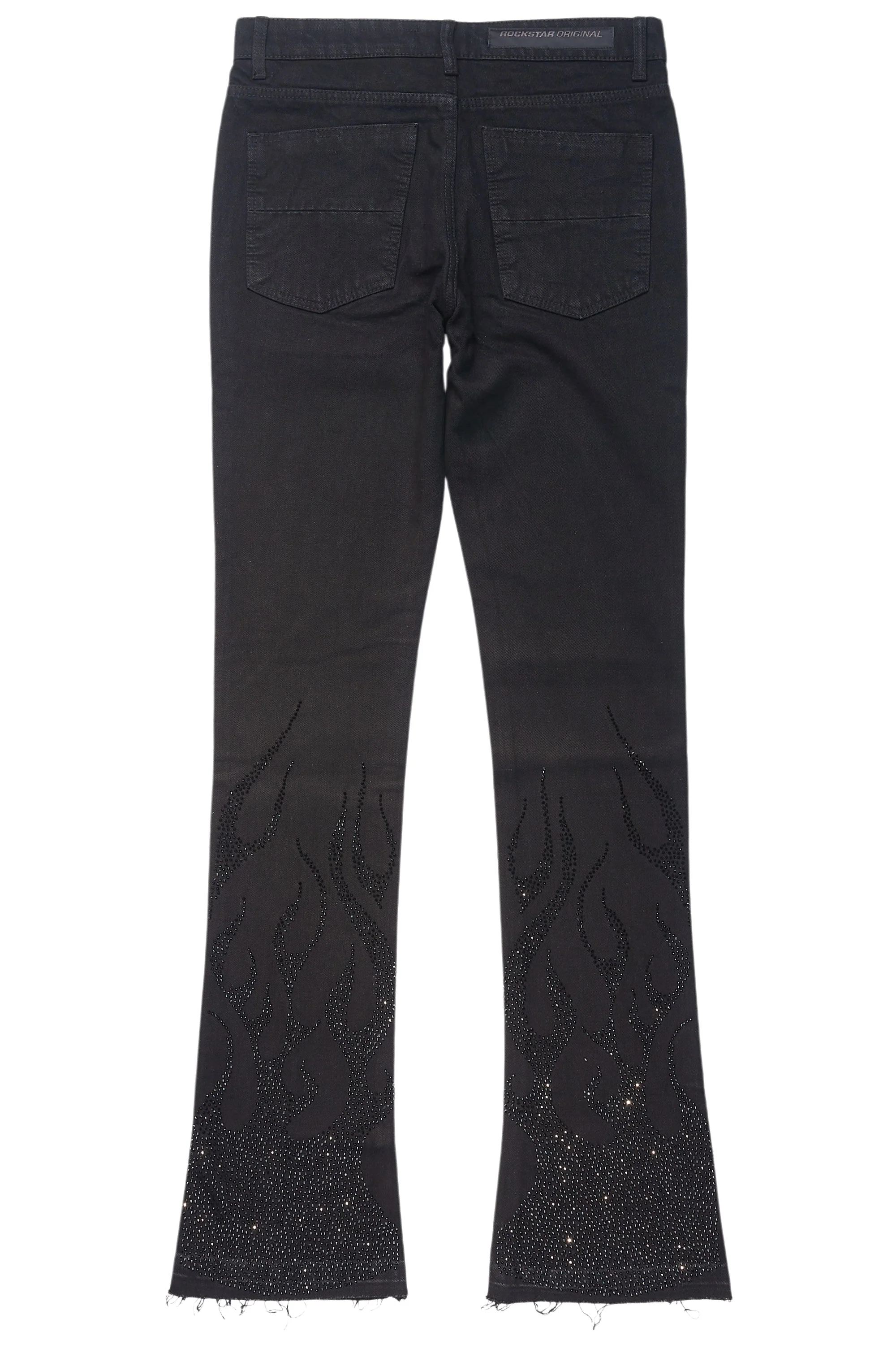 11826-machete-jet-black-rhinestone-stacked-flare-jean-10.webp Machete Jet Black Rhinestone Stacked Flare Jean
