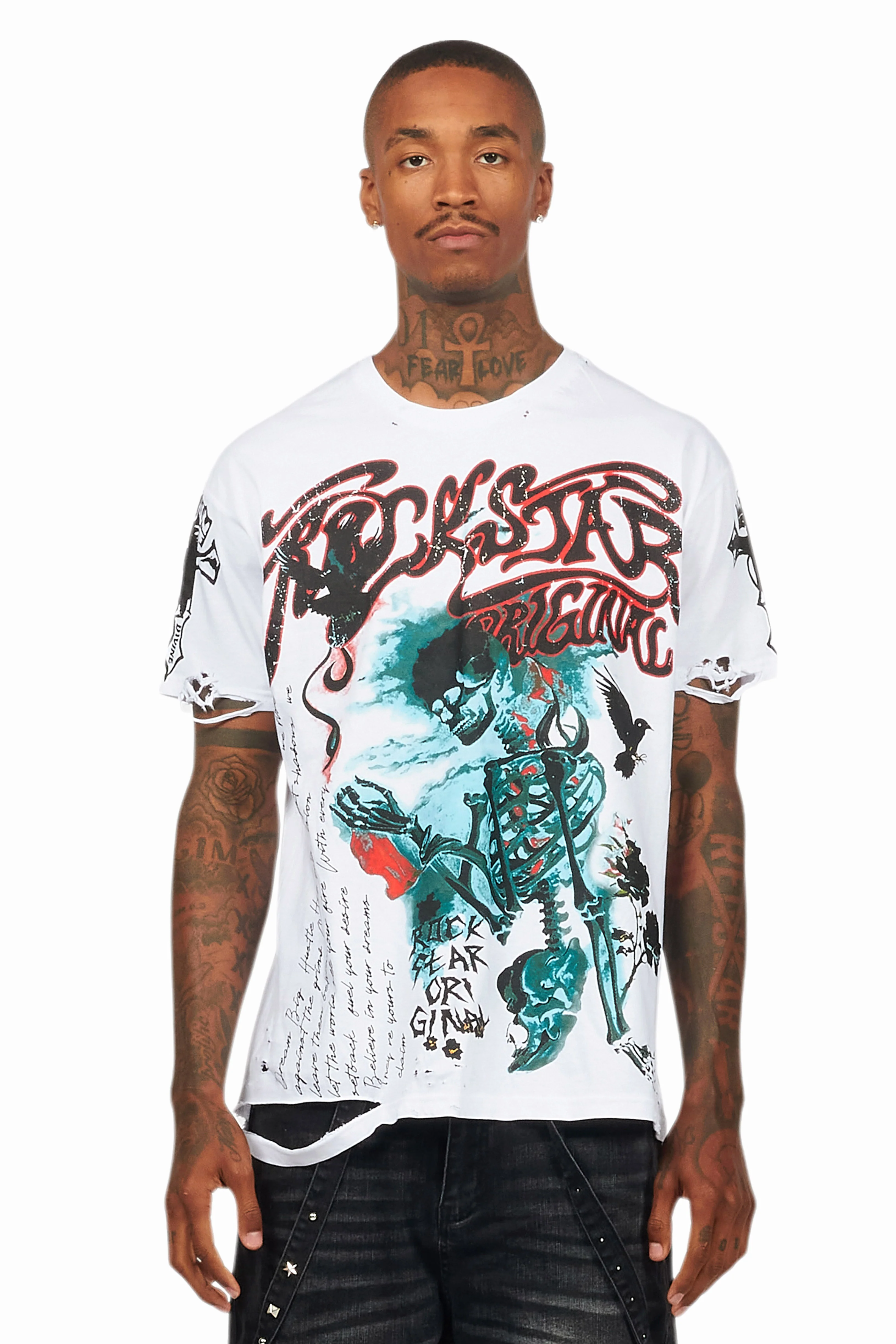 Danby White Graphic Oversized T-Shirt