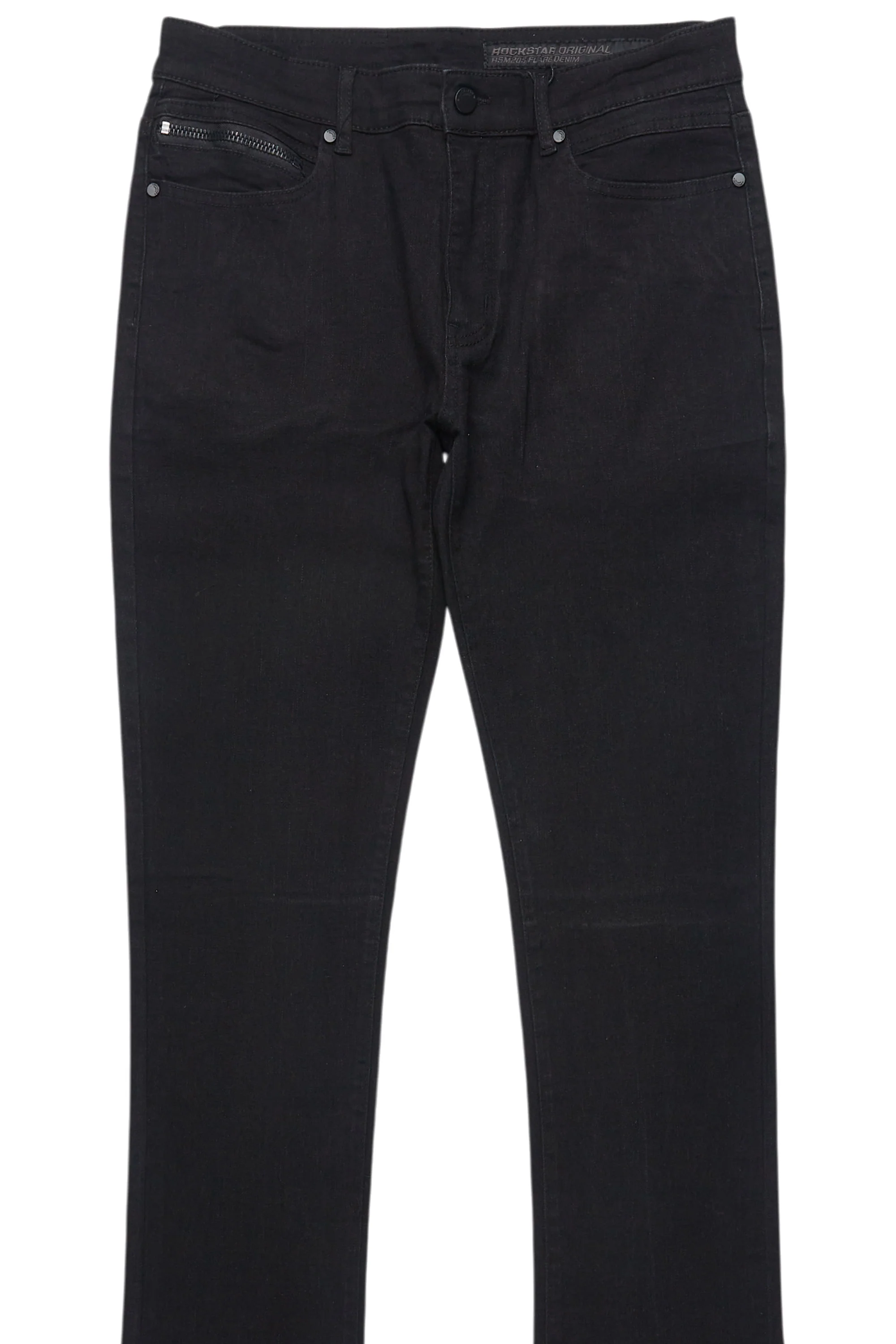 12080-drick-jet-black-regular-fit-flare-jean-10.webp Drick Jet Black Regular Fit Flare Jean