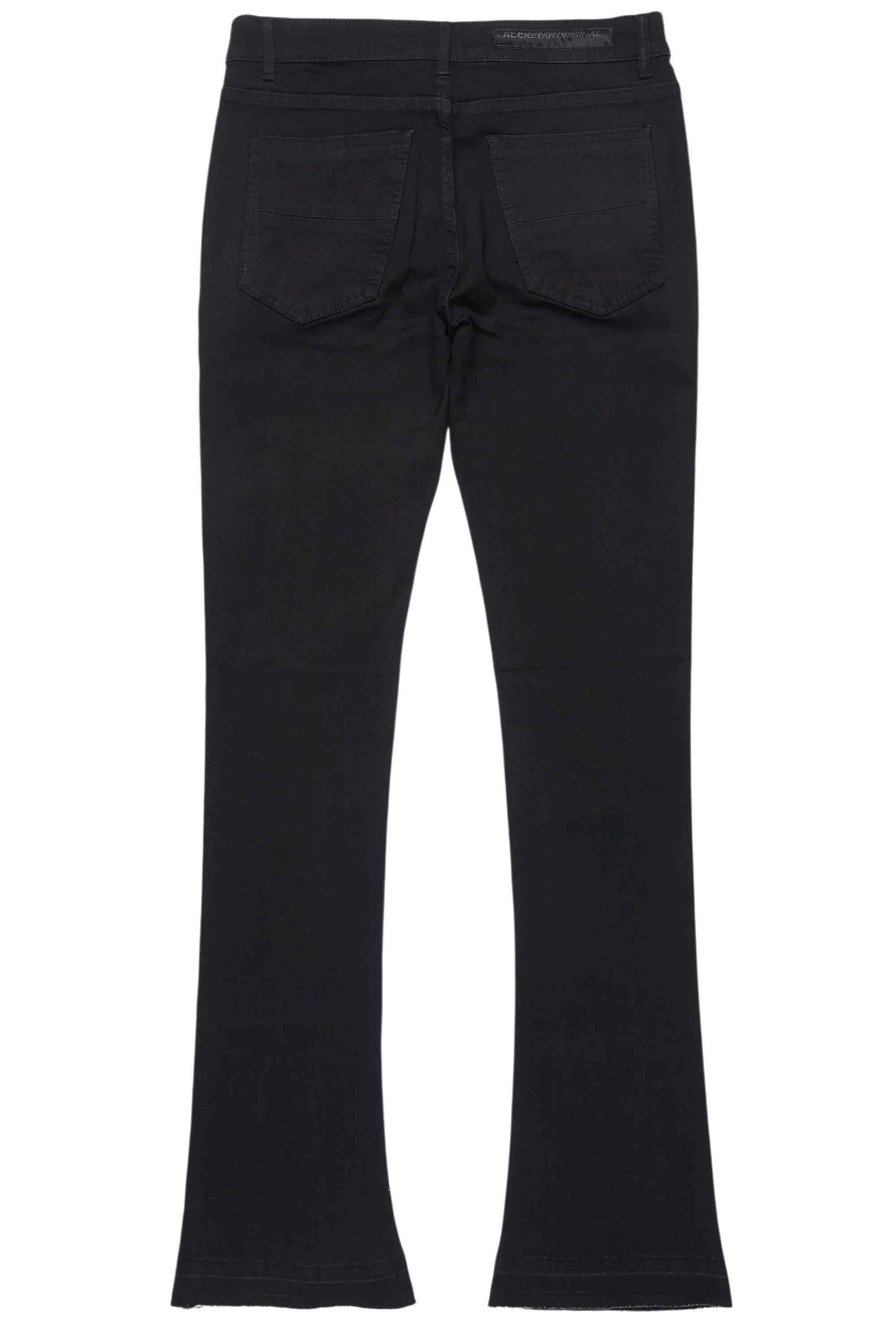 12080-drick-jet-black-regular-fit-flare-jean-11.webp Drick Jet Black Regular Fit Flare Jean