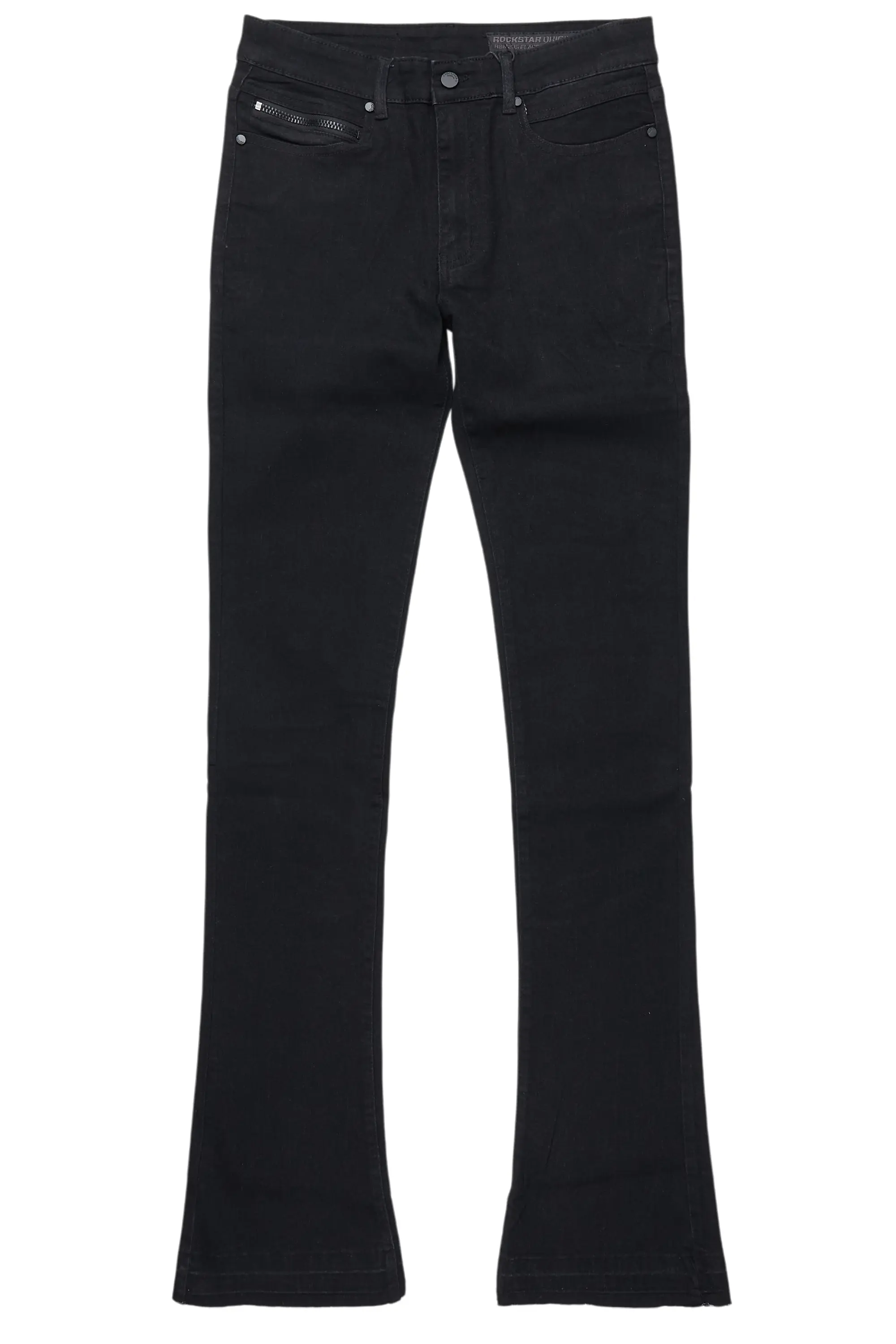 Dag Black Stacked Flare Jean