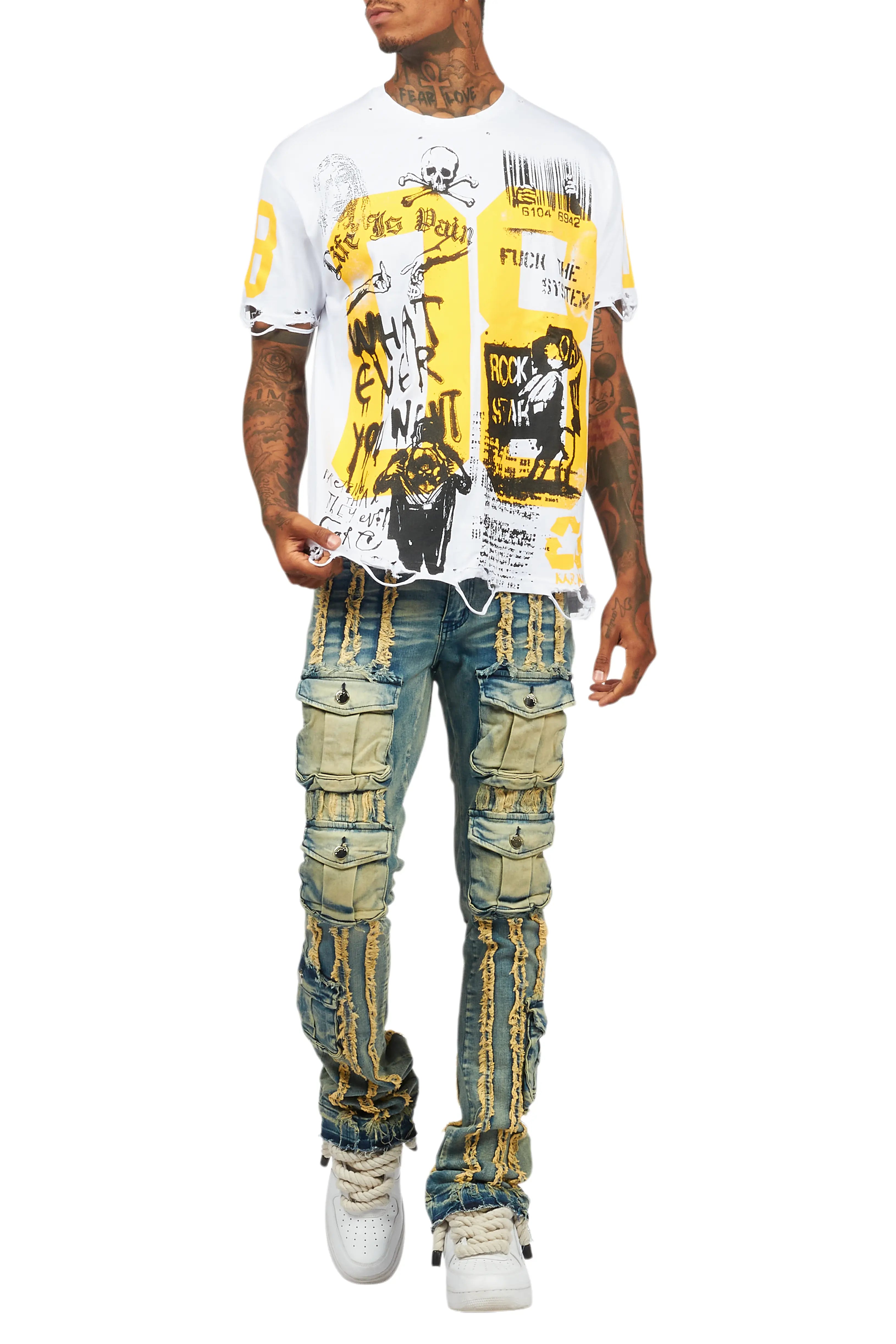 12131-grill-white-yellow-graphic-oversized-t-shirt-7.jpg Grill White/Yellow Graphic Oversized T-Shirt
