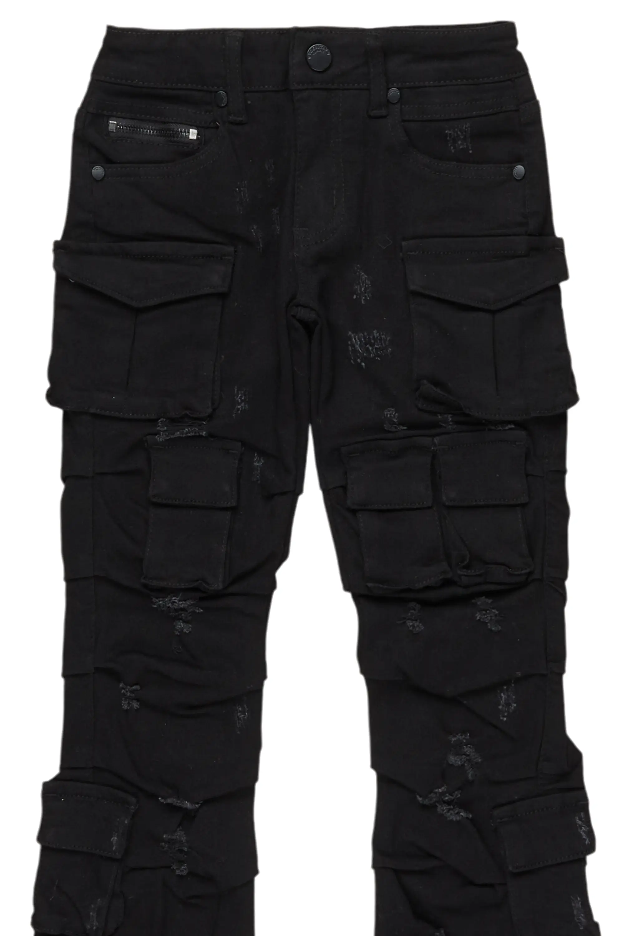1214-boys-gentry-black-stacked-flare-jean-6.png Boys Gentry Black Stacked Flare Jean