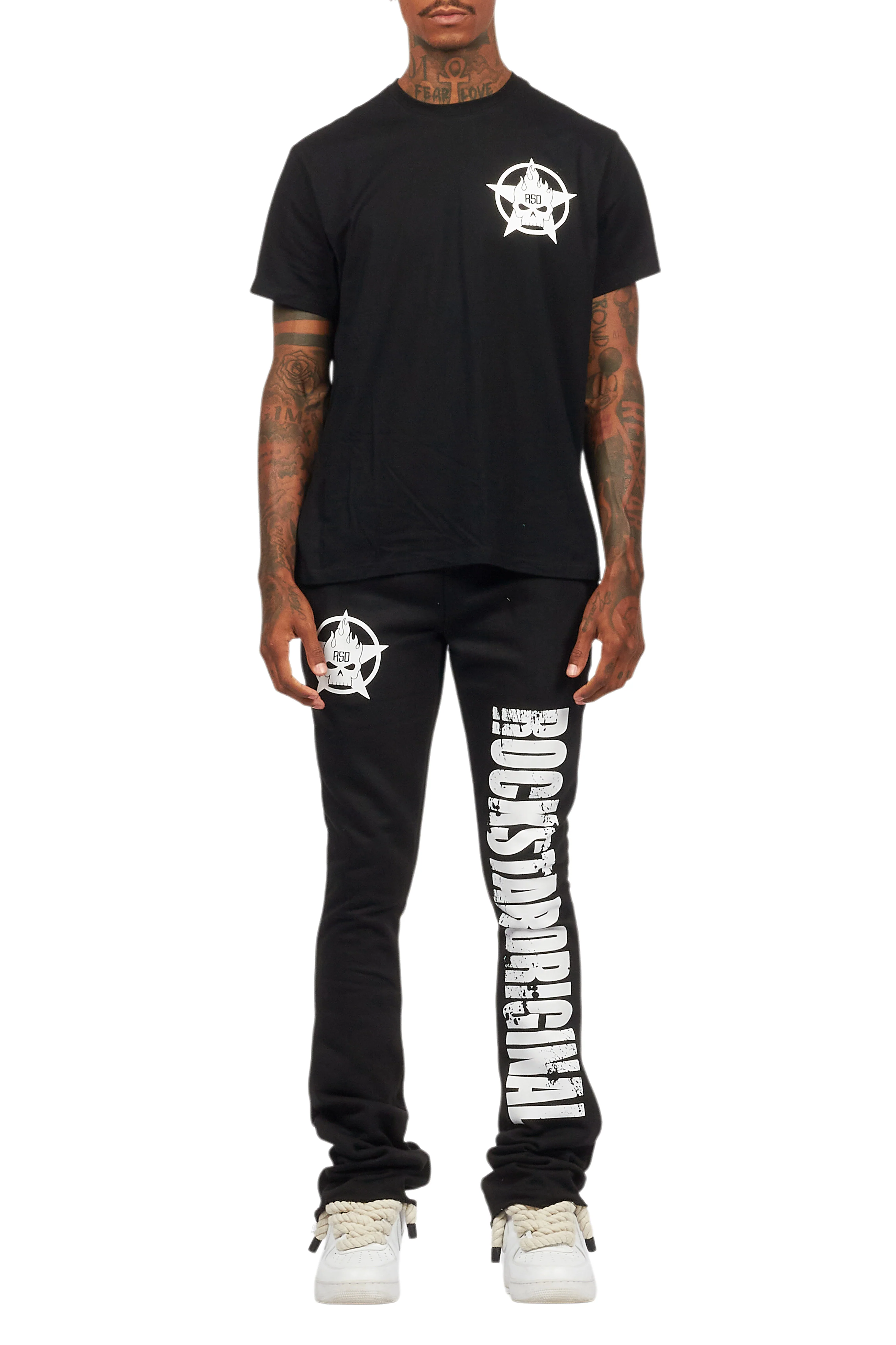 12155-keve-black-t-shirt-stacked-flare-track-set-11.webp Keve Black T-Shirt Stacked Flare Track Set