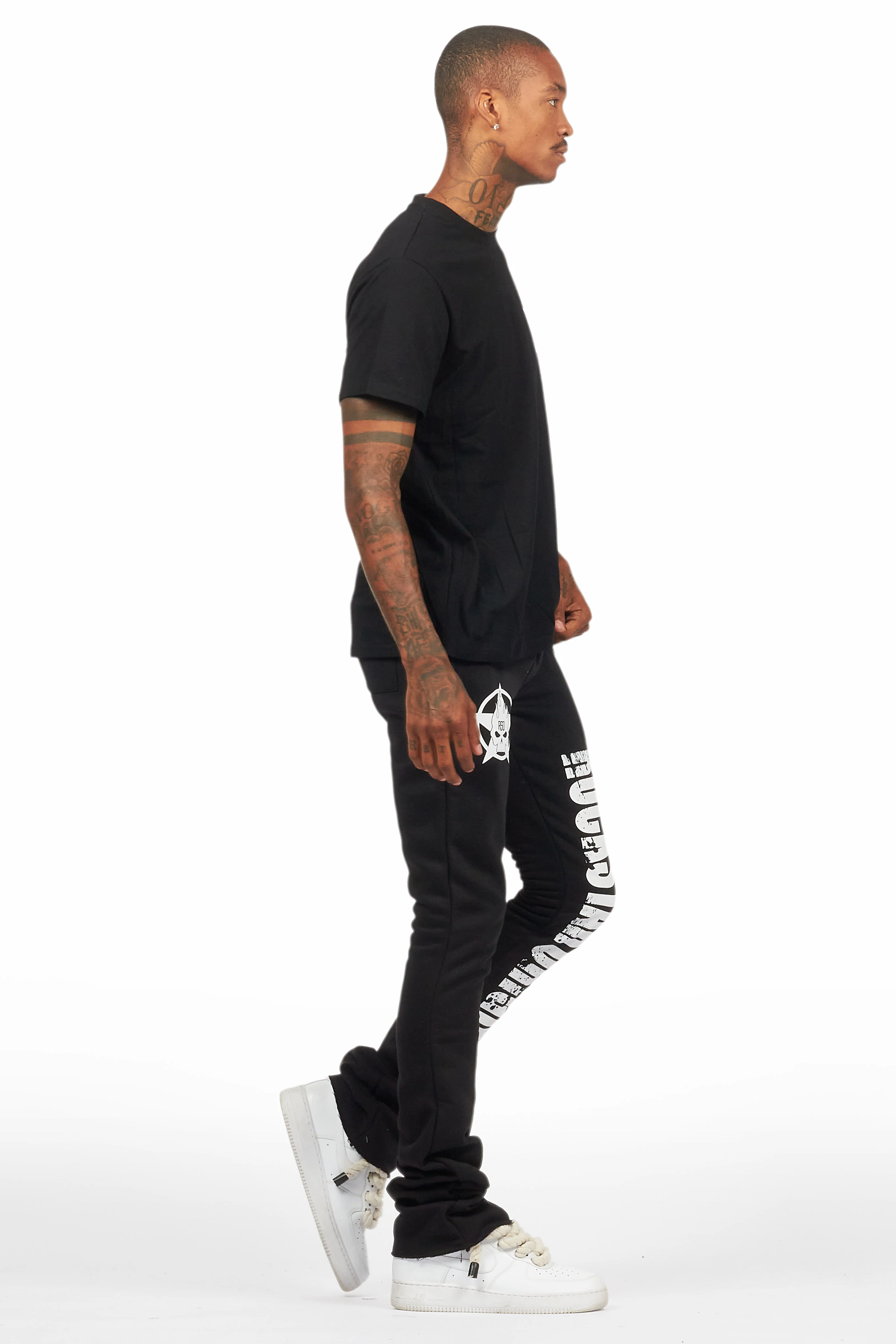 12155-keve-black-t-shirt-stacked-flare-track-set-3.webp Keve Black T-Shirt Stacked Flare Track Set