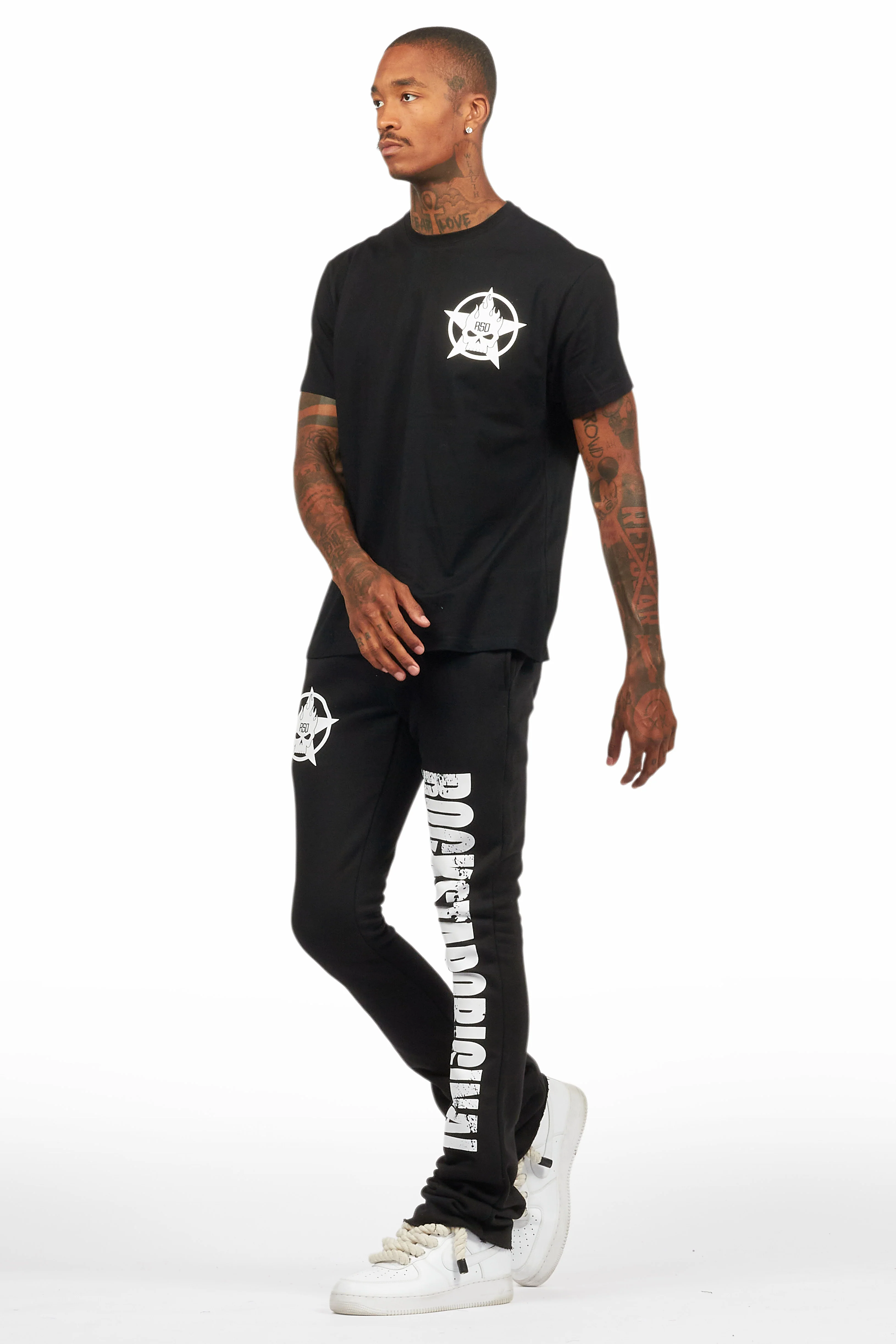 12155-keve-black-t-shirt-stacked-flare-track-set-7.webp Keve Black T-Shirt Stacked Flare Track Set