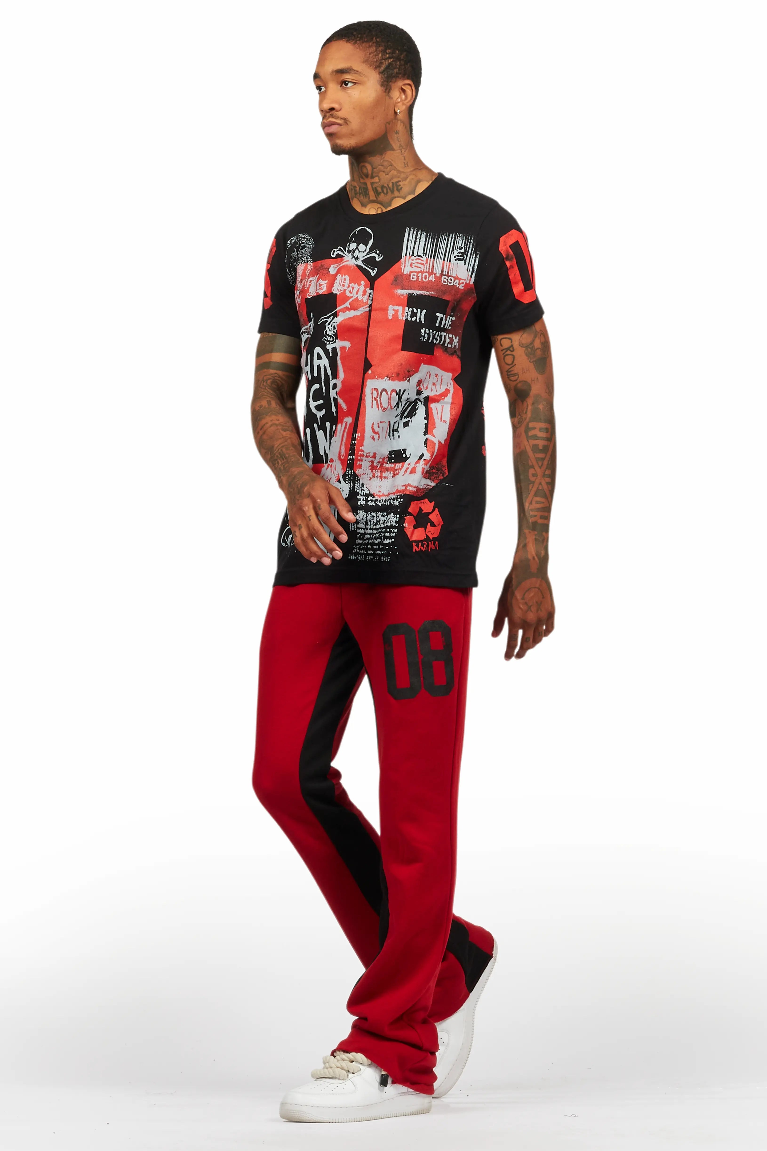 12212-grill-black-t-shirt-baggy-stacked-pant-set-5.jpg Grill Black T-Shirt/Baggy Stacked Pant Set