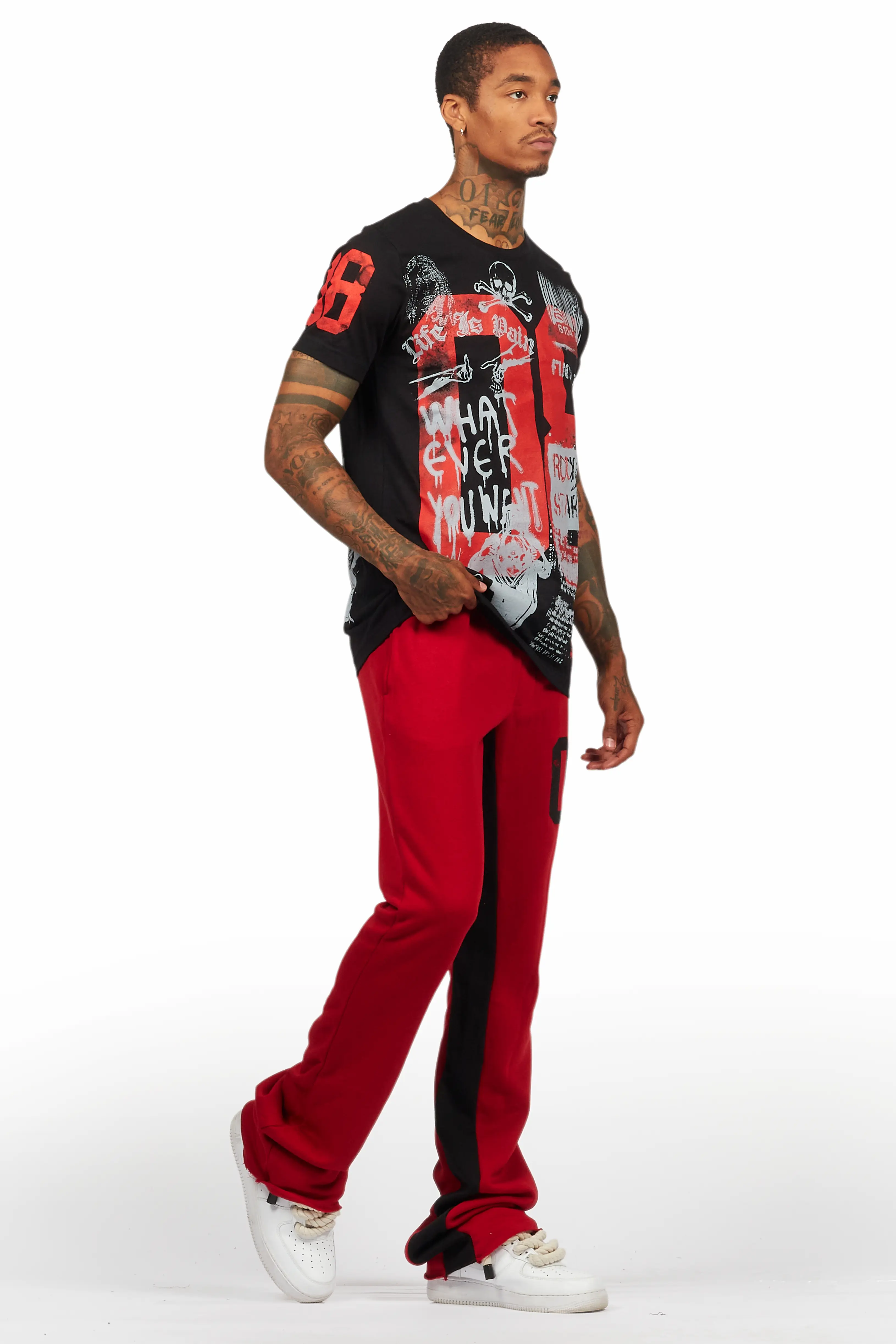 12212-grill-black-t-shirt-baggy-stacked-pant-set-6.webp Grill Black T-Shirt/Baggy Stacked Pant Set