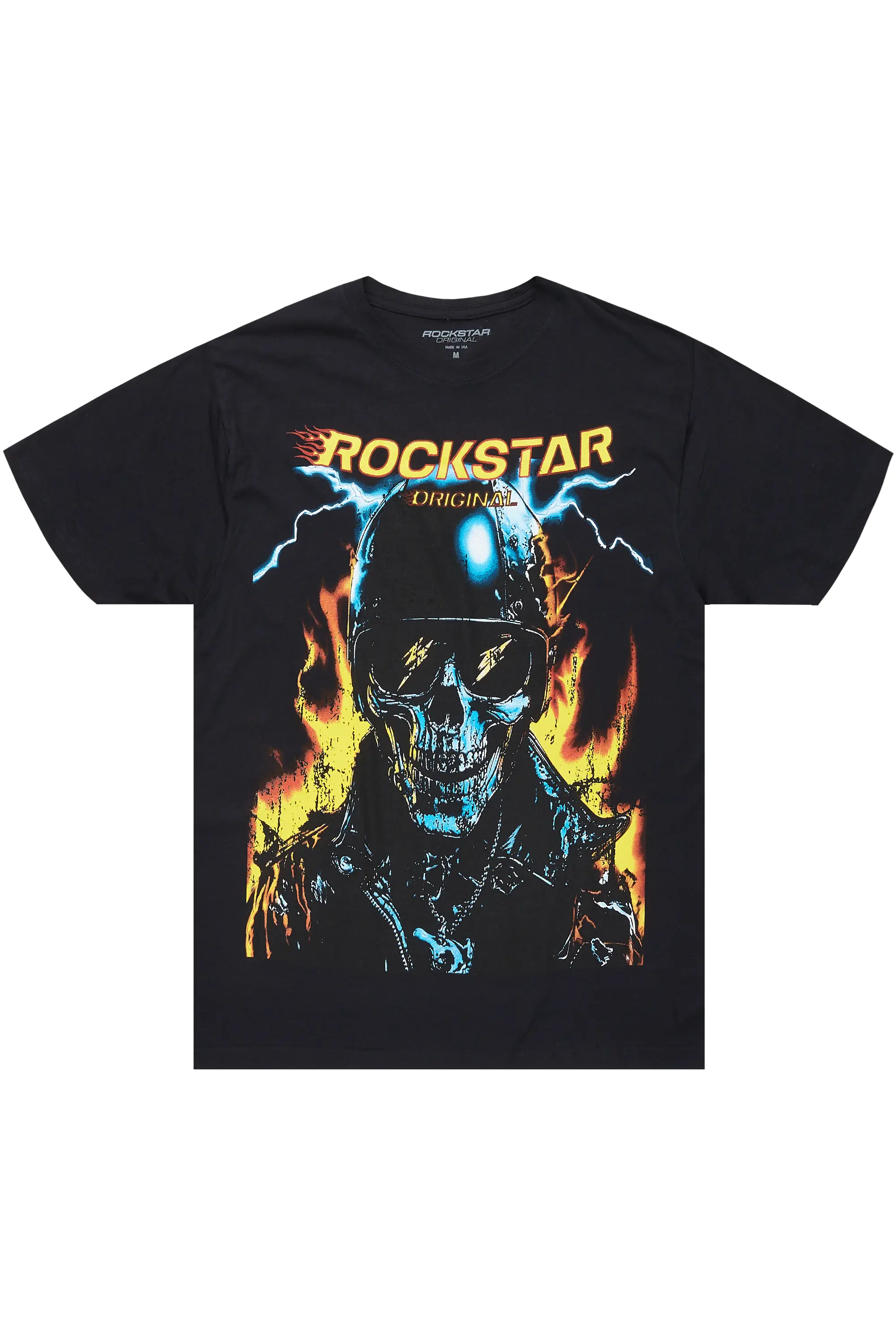 Balius Black Oversized Graphic T-Shirt