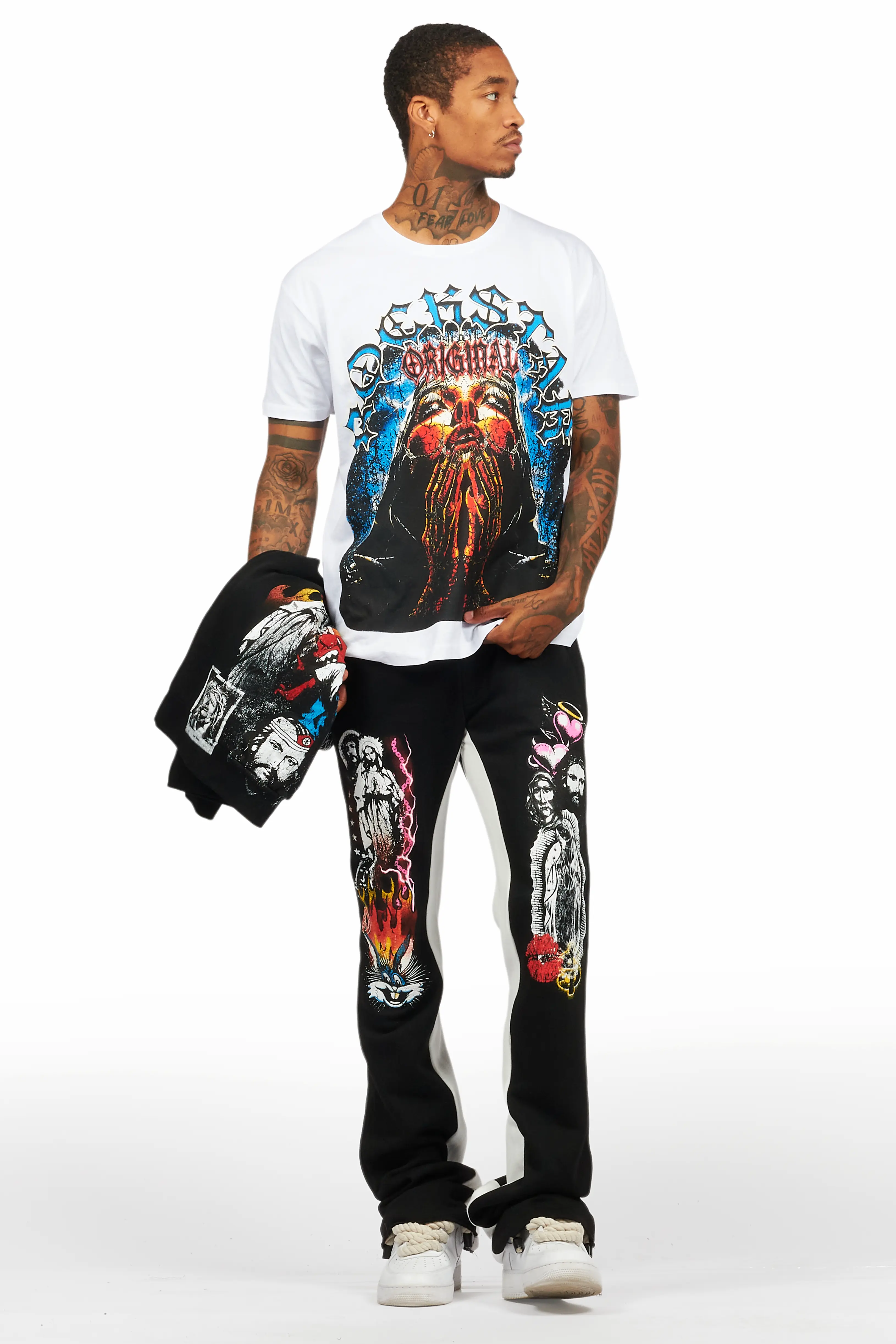 12279-santos-black-hoodie-baggy-track-pant-set-6.webp Santos Black Hoodie/Baggy Track Pant Set