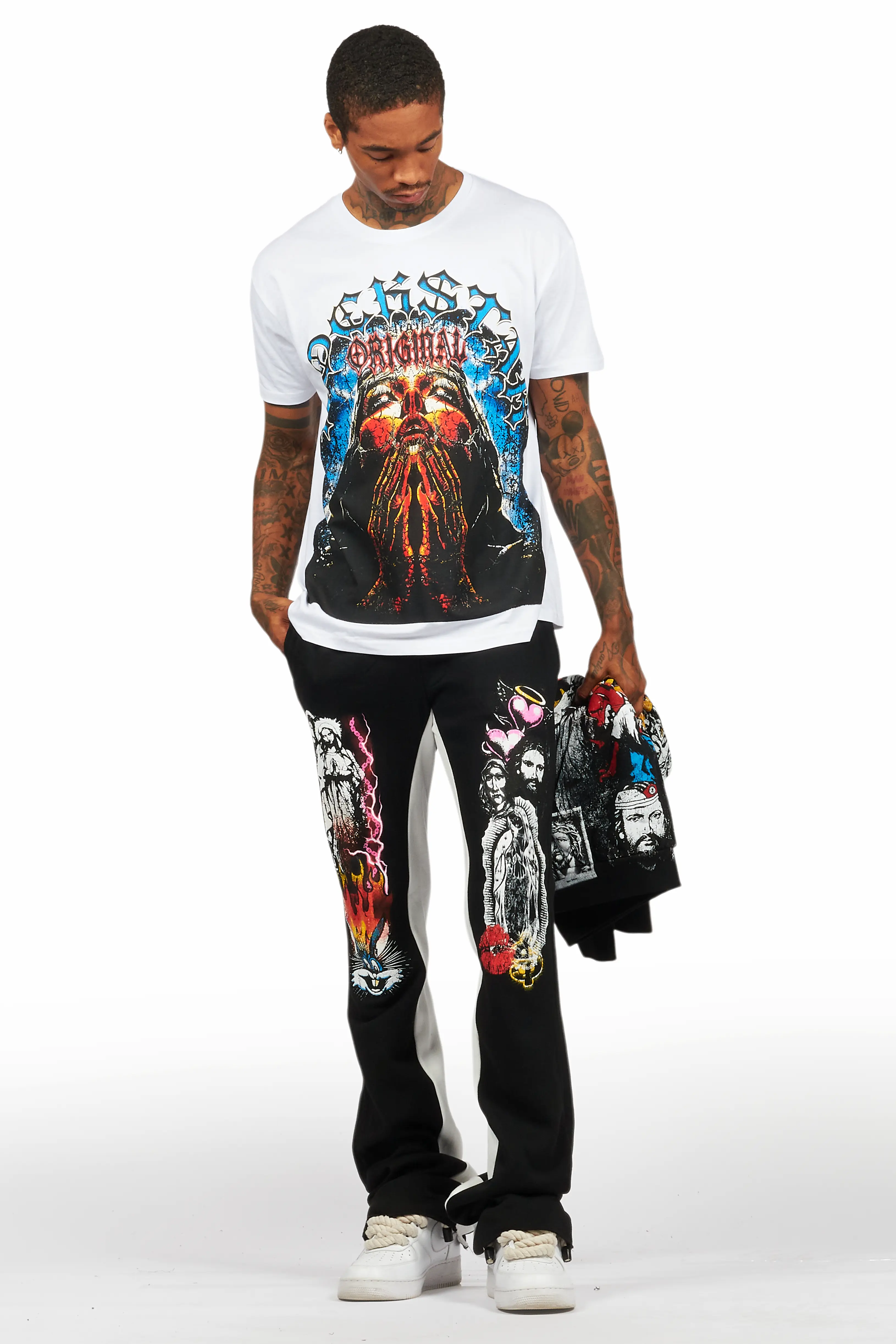 12279-santos-black-hoodie-baggy-track-pant-set-7.webp Santos Black Hoodie/Baggy Track Pant Set