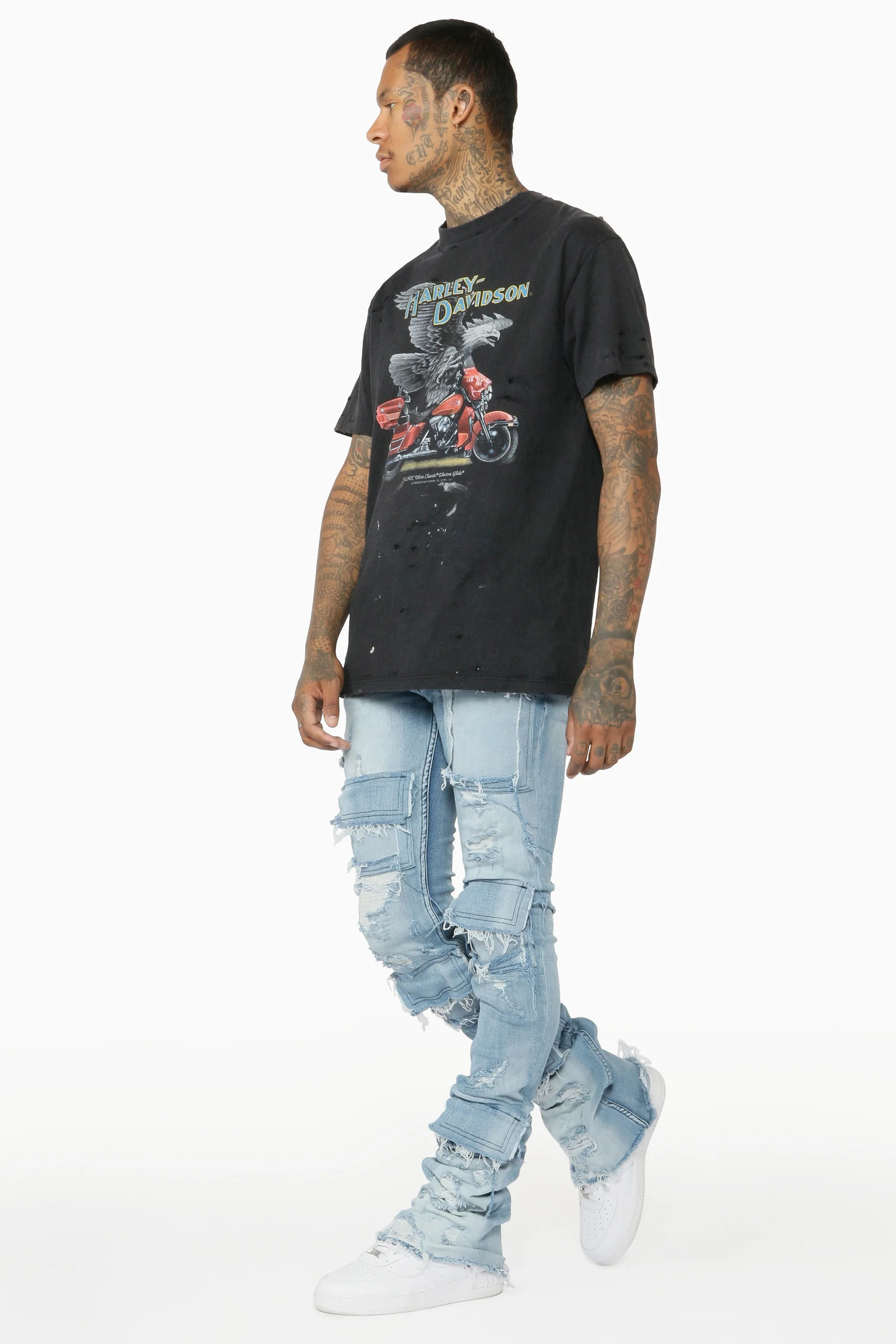 12668-pooja-blue-super-stacked-flare-jean-11.webp Pooja Blue Super Stacked Flare Jean