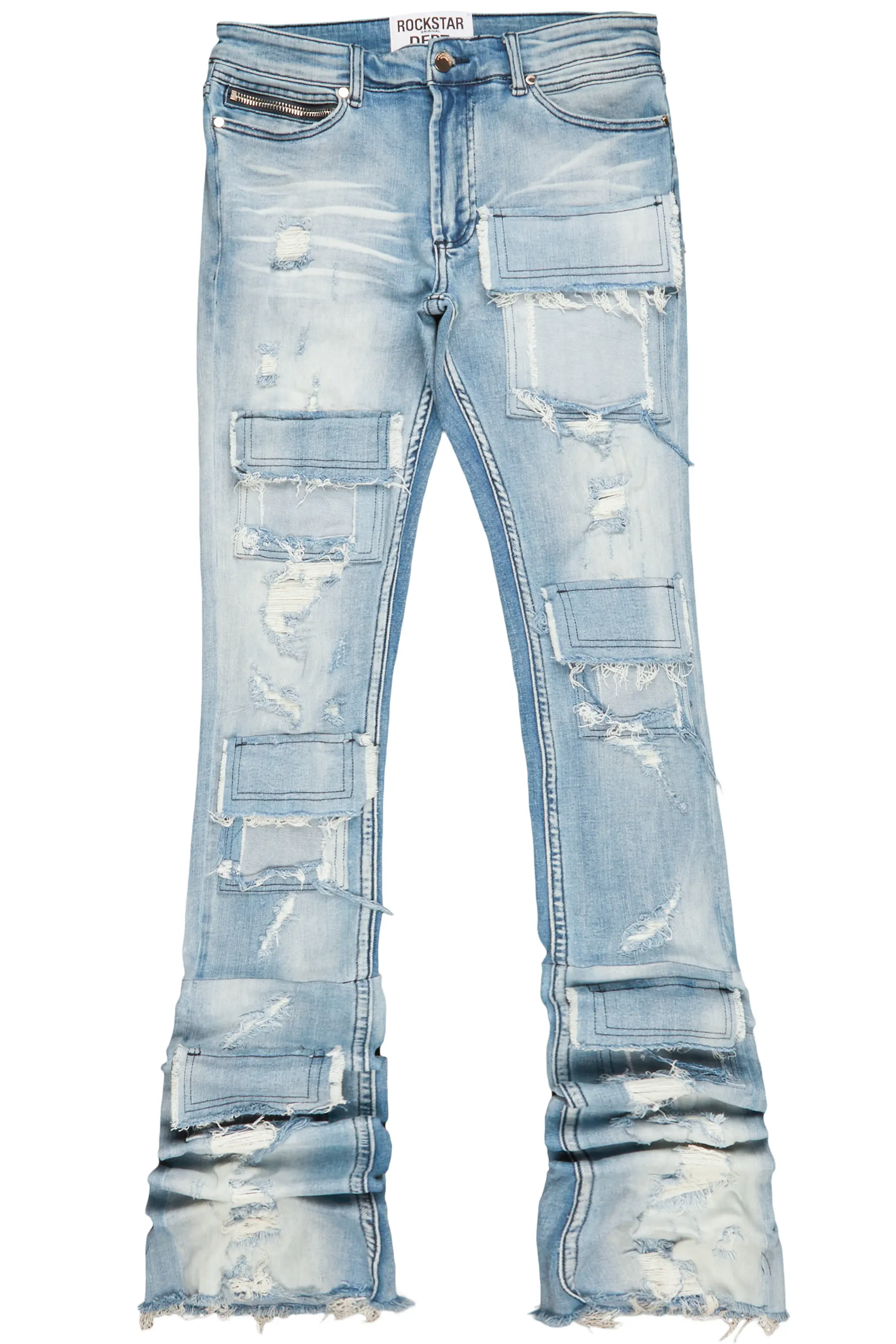 12668-pooja-blue-super-stacked-flare-jean-2.webp Pooja Blue Super Stacked Flare Jean