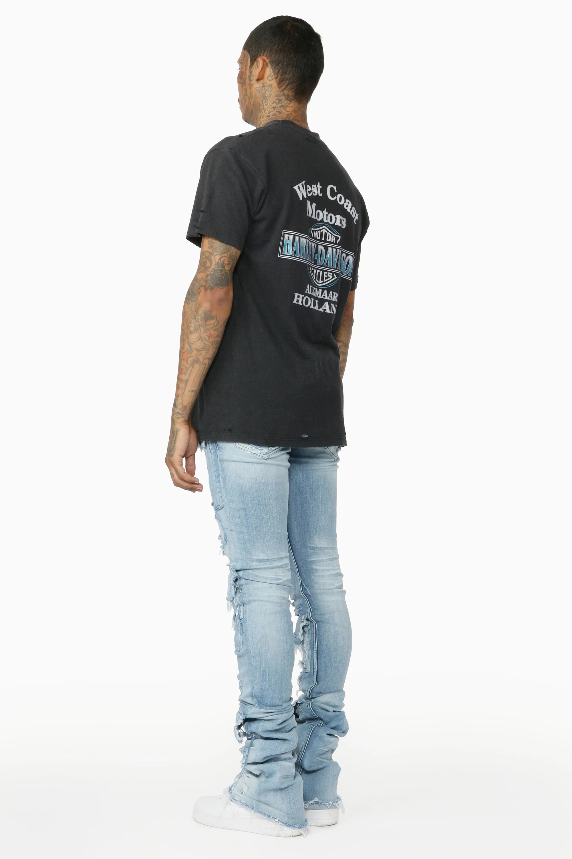 12668-pooja-blue-super-stacked-flare-jean-8.webp Pooja Blue Super Stacked Flare Jean