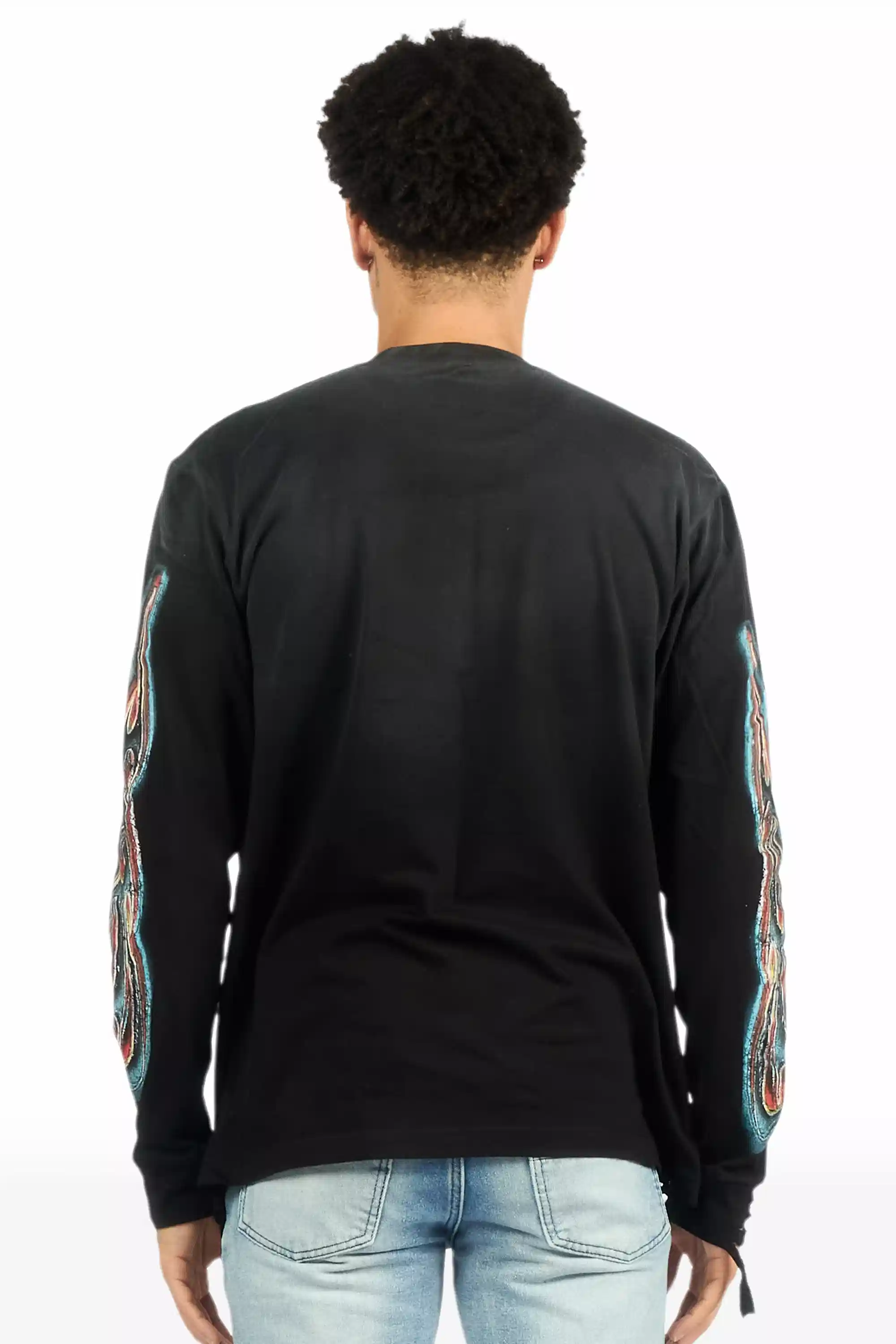 12774-rhylo-black-multi-long-sleeve-distressed-graphic-t-shirt-4.webp Rhylo Black/Multi Long Sleeve Distressed Graphic T-Shirt