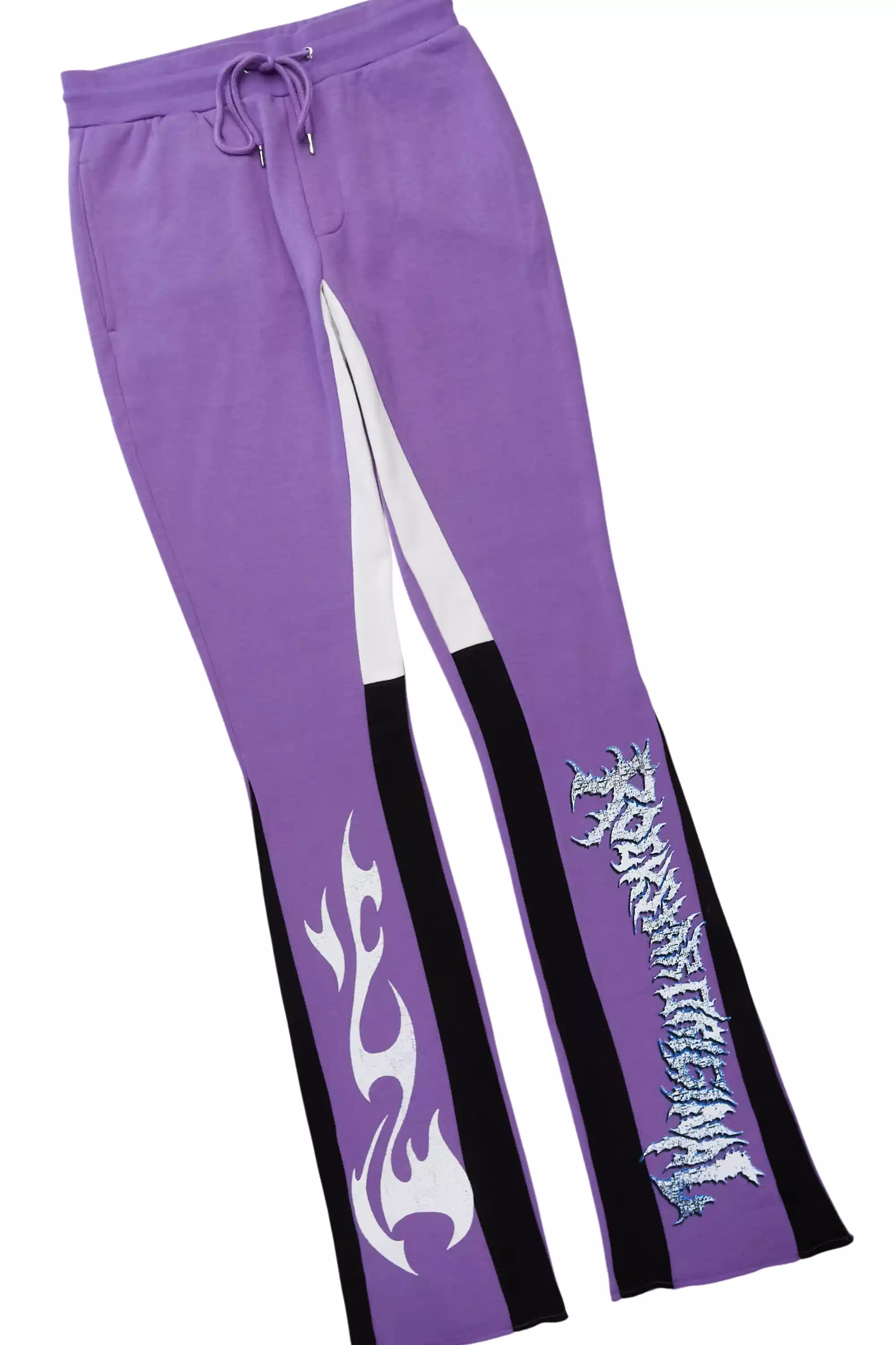 13016-deathrow-purple-white-hoodie-stacked-track-pant-set-4.webp Deathrow Purple/White Hoodie/Stacked Track Pant Set