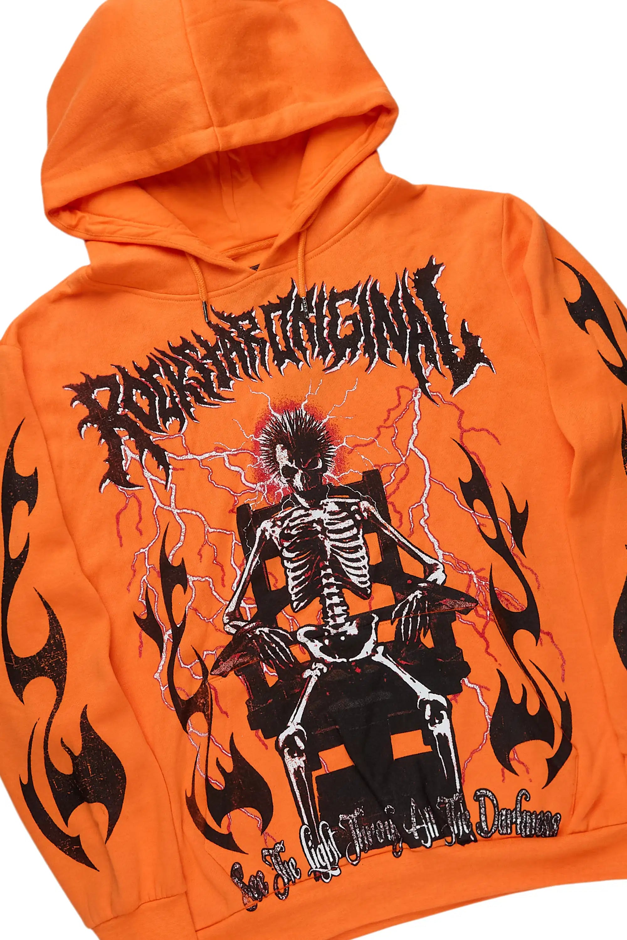 13024-deathrow-orange-black-hoodie-stacked-track-pant-set-2.jpg Deathrow Orange/Black Hoodie/Stacked Track Pant Set