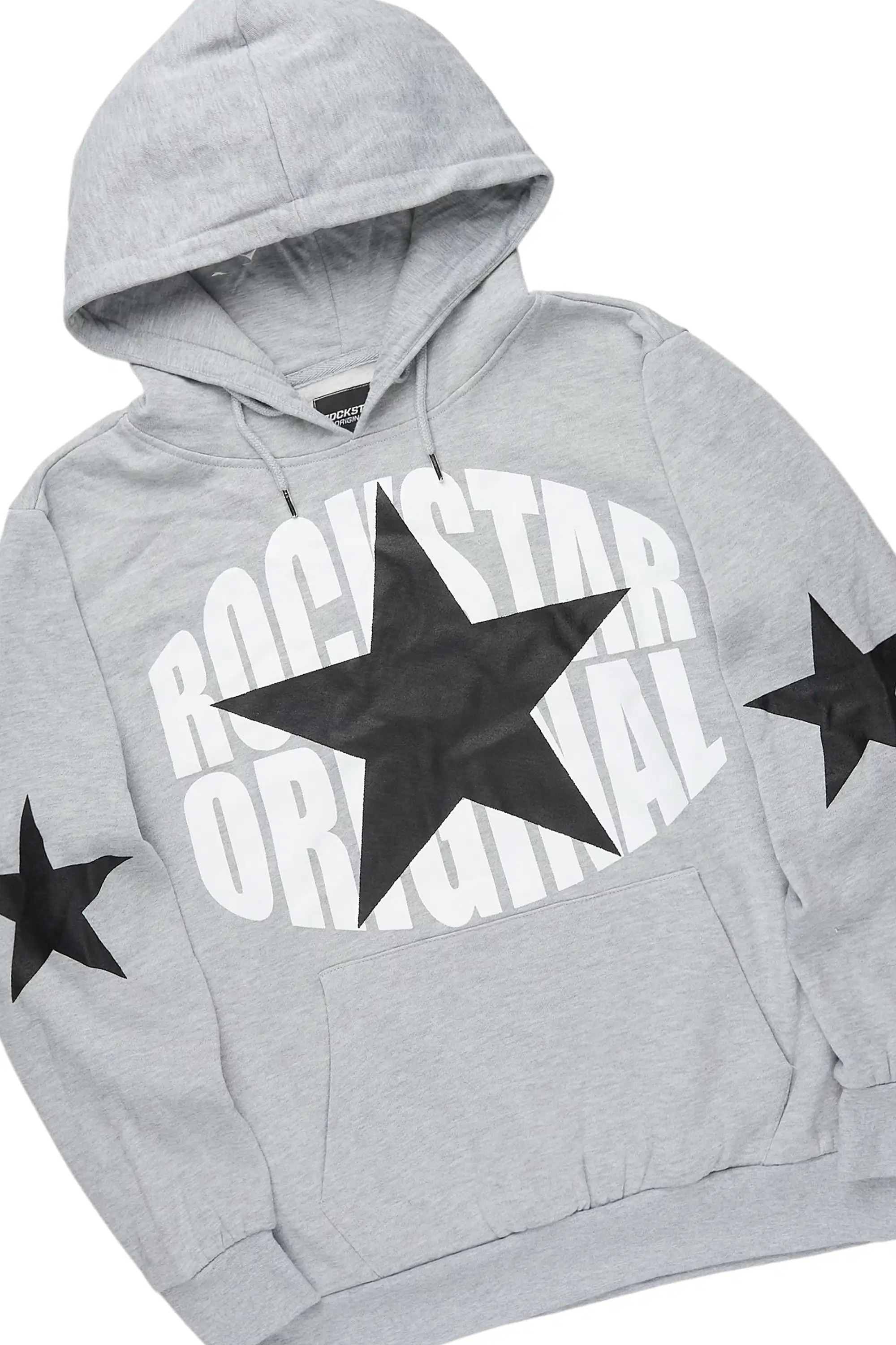 States Heather Grey/Black Hoodie Stacked Flare Track Set