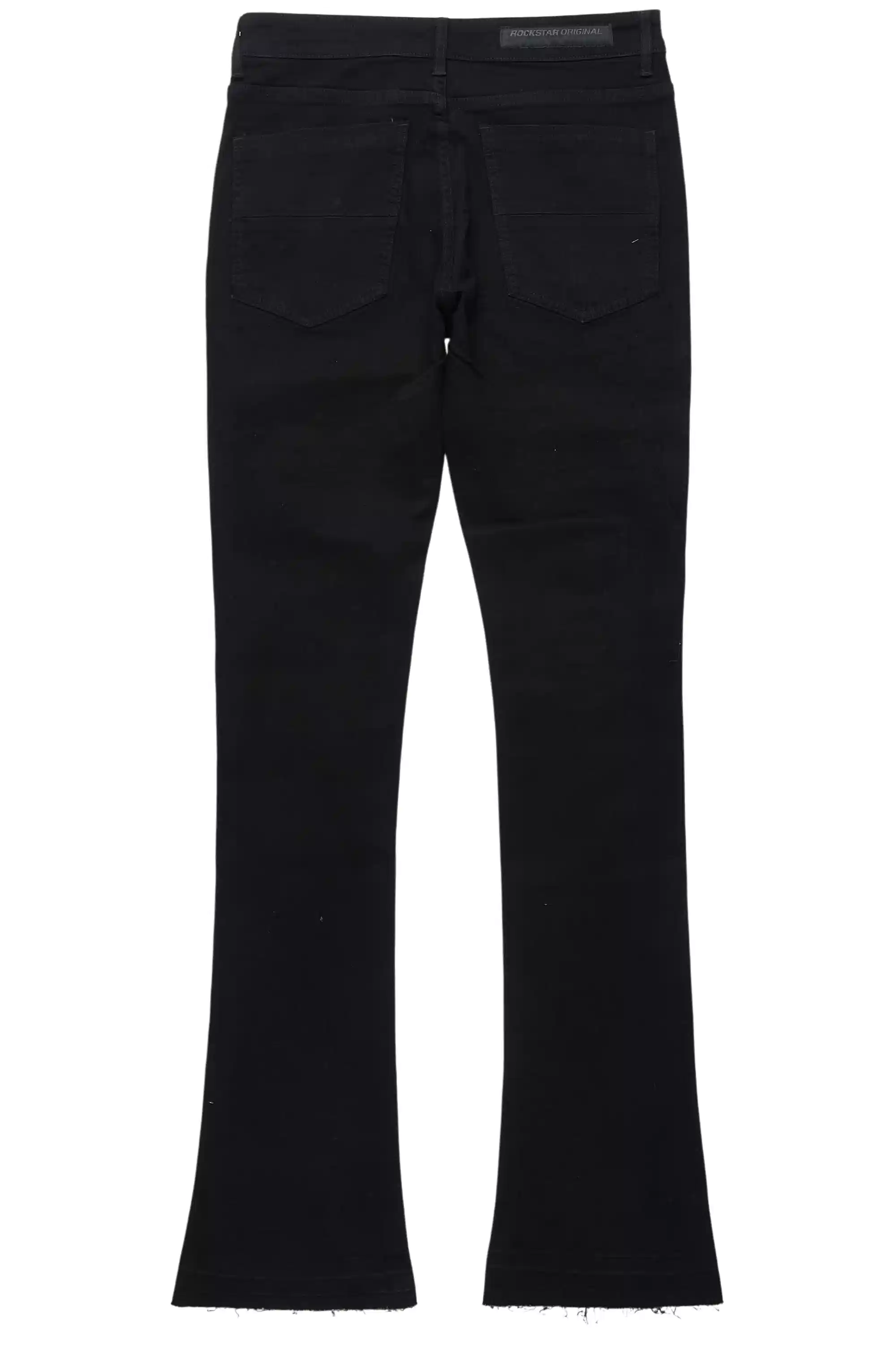 13099-prism-black-clear-rhinestone-stacked-flare-jean-8.webp Prism Black/Clear Rhinestone Stacked Flare Jean