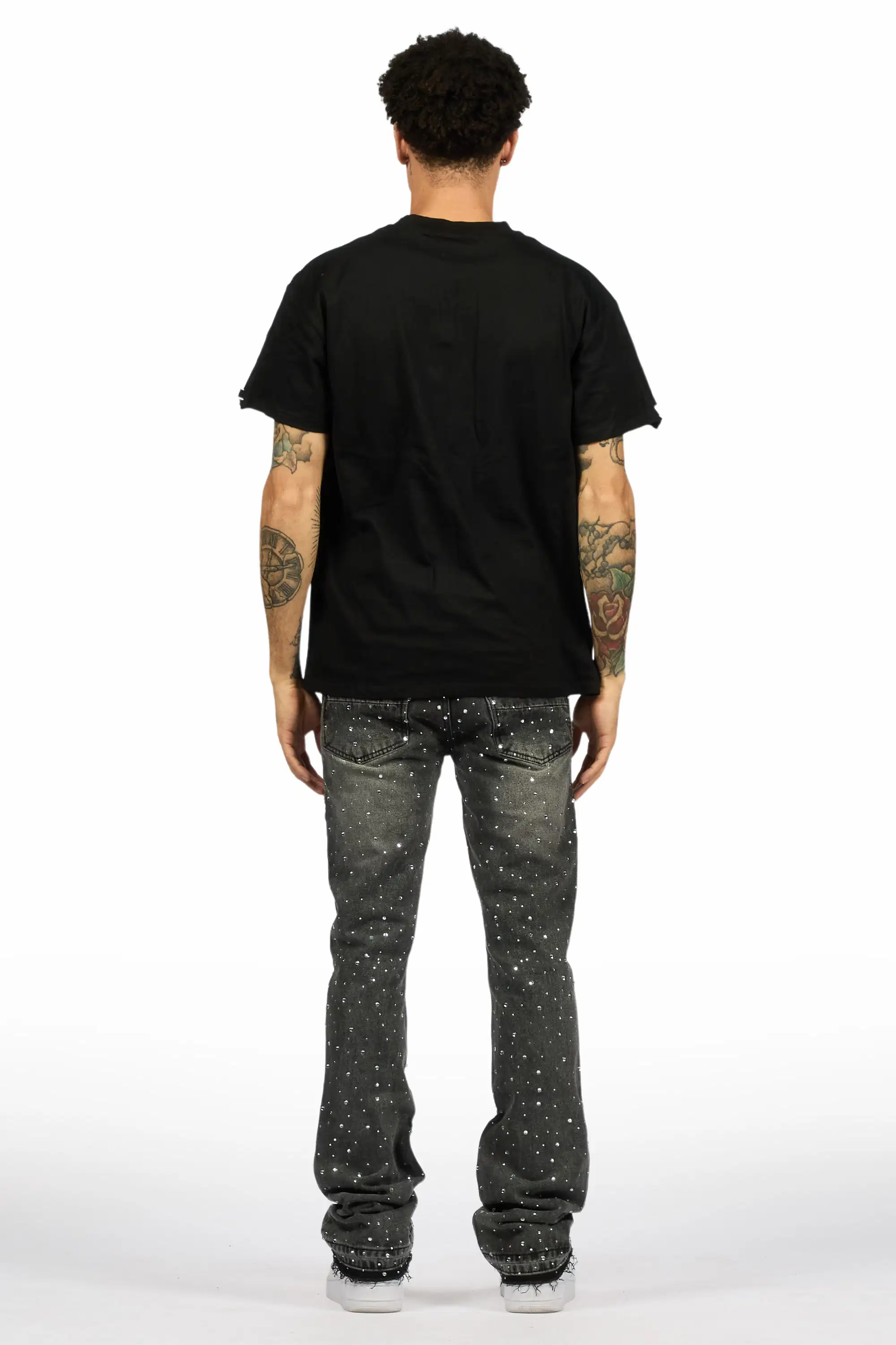13349-stunt-dark-grey-rhinestone-stacked-flare-jean-5.webp Stunt Dark Grey Rhinestone Stacked Flare Jean